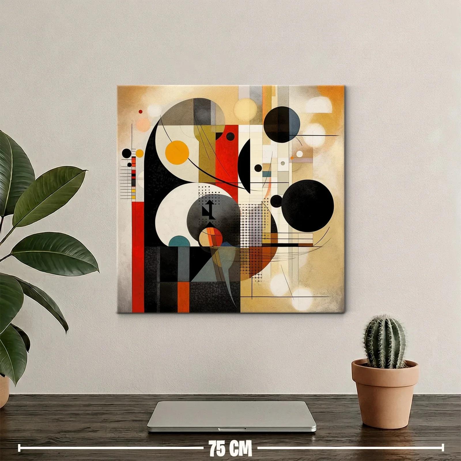 Composición abstracta con formas geométricas y contrastes vivos — miniatura 2