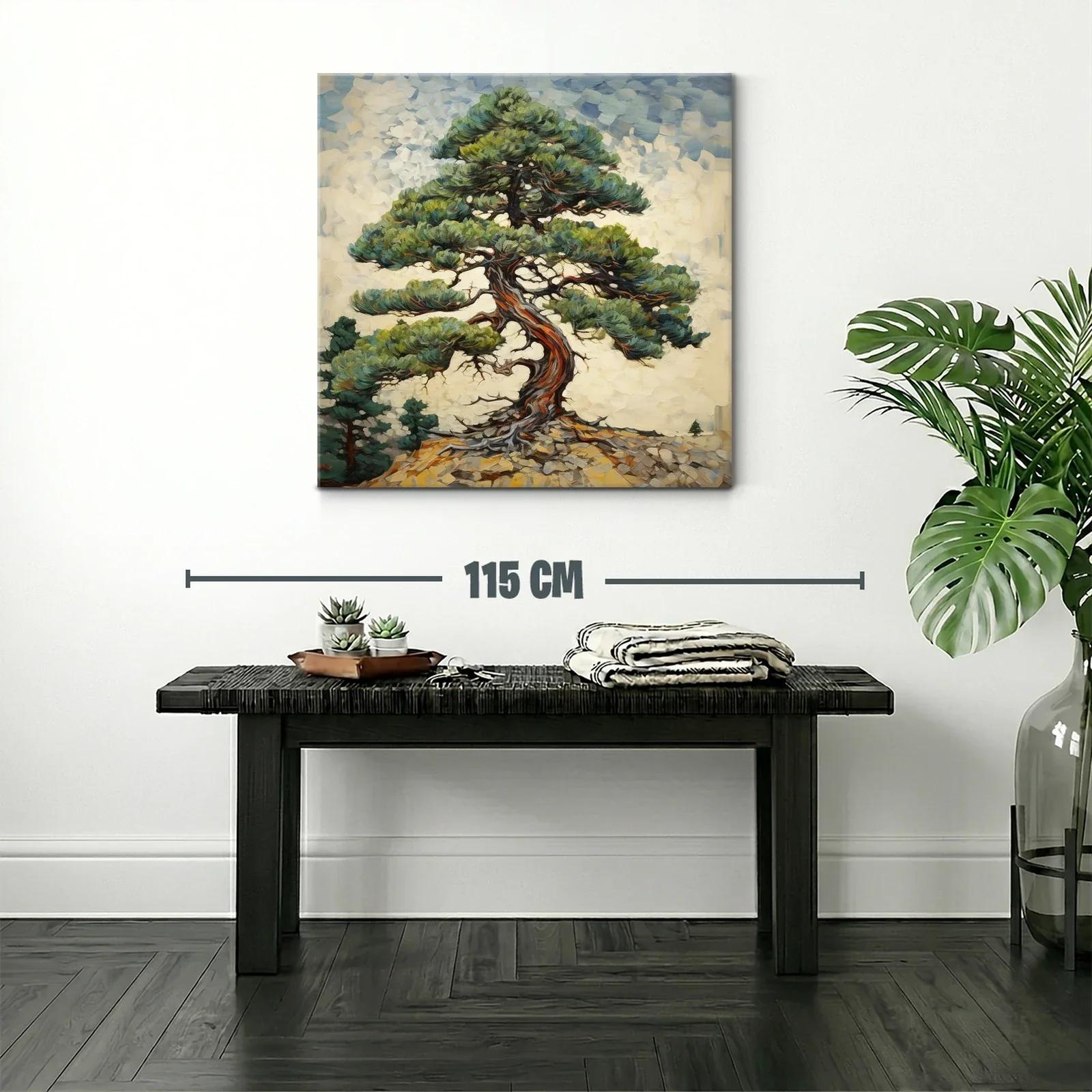 Árbol solitario con ramas extendidas en paisaje rocoso — miniatura 2
