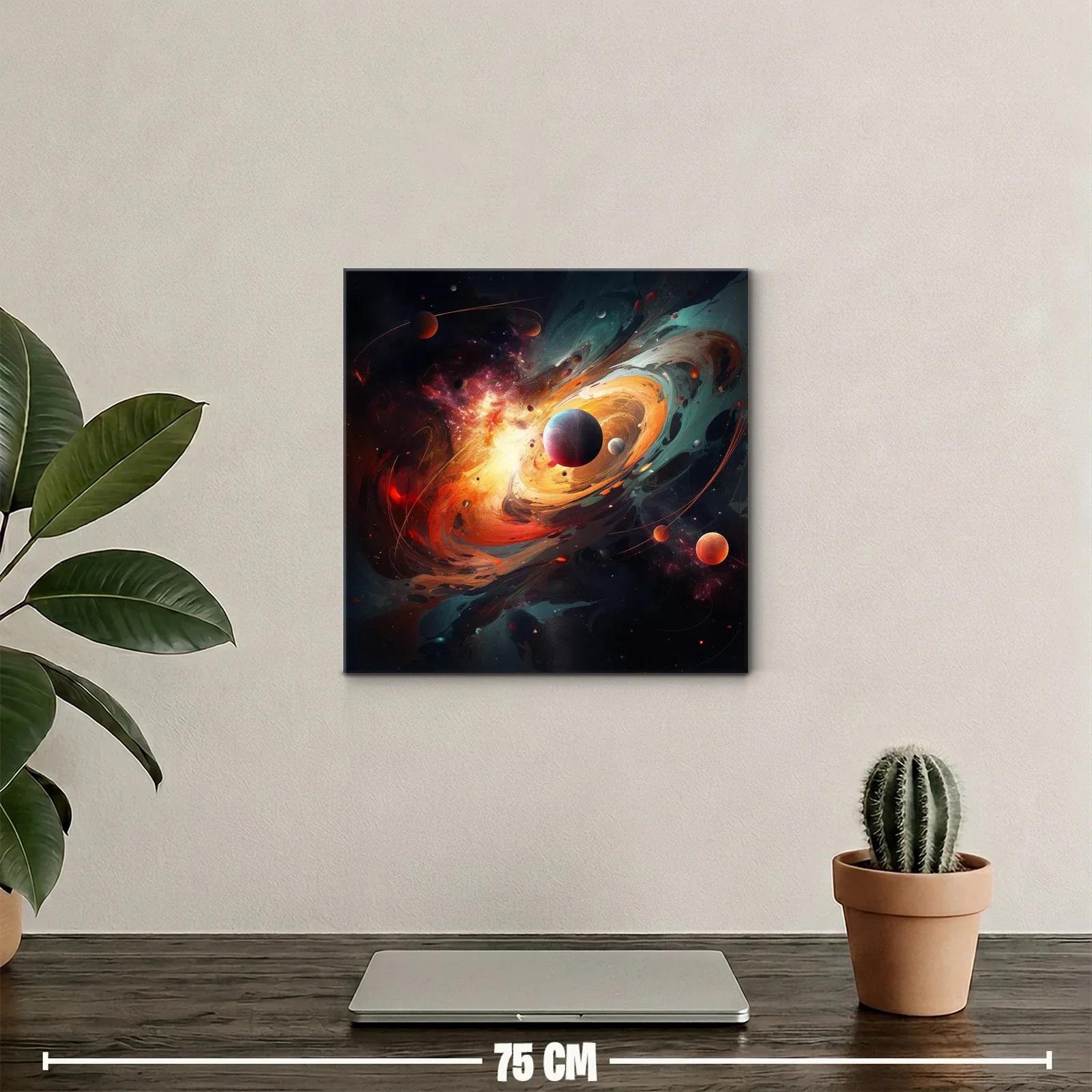 Explosión Cósmica con Planetas en Movimiento — miniatura 2