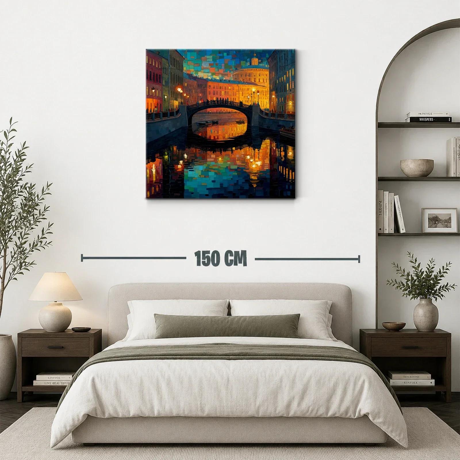 Encanto urbano reflejado en nocturna escena de ciudad — miniatura 3