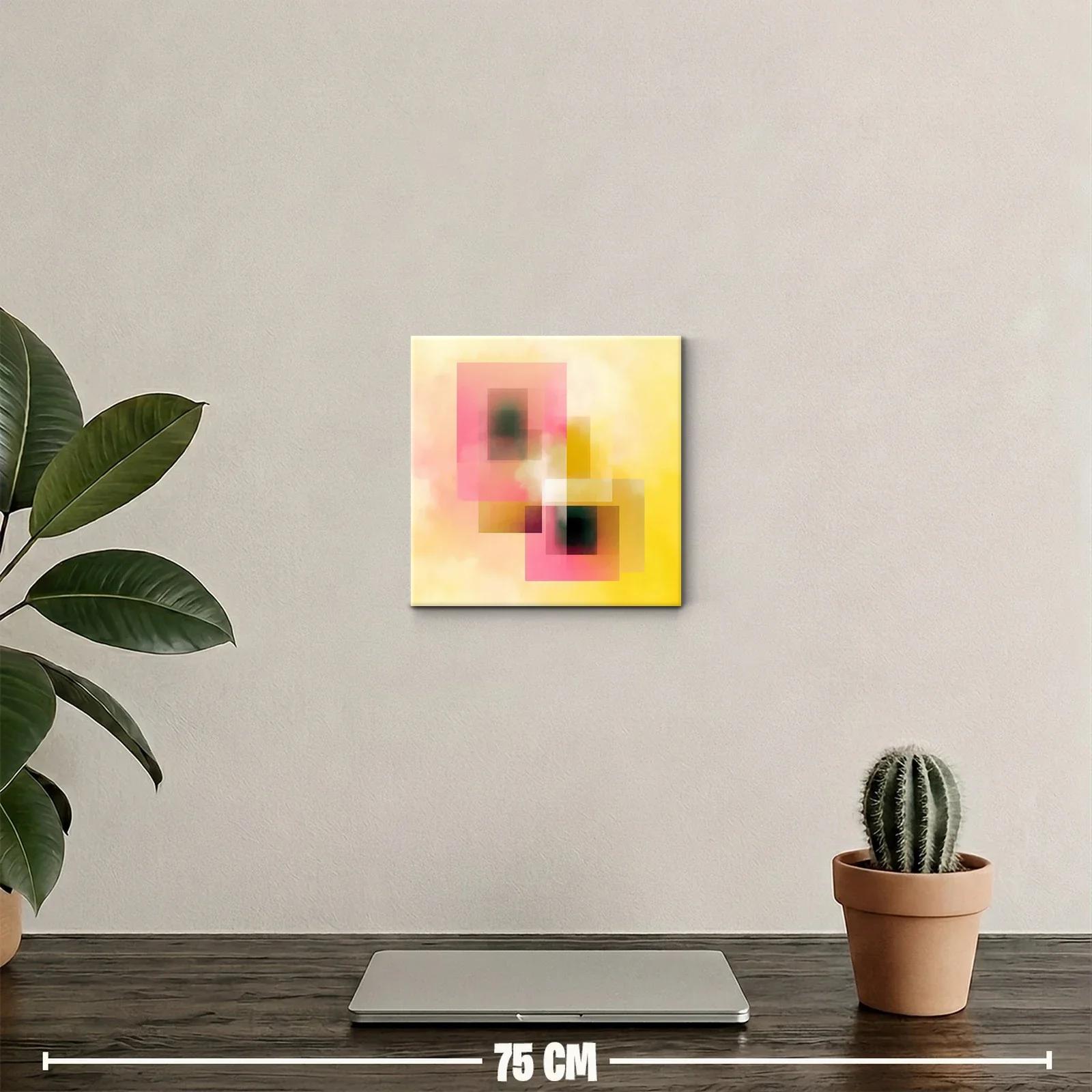 Composición abstracta con tonos cálidos y formas geométricas — miniatura 2
