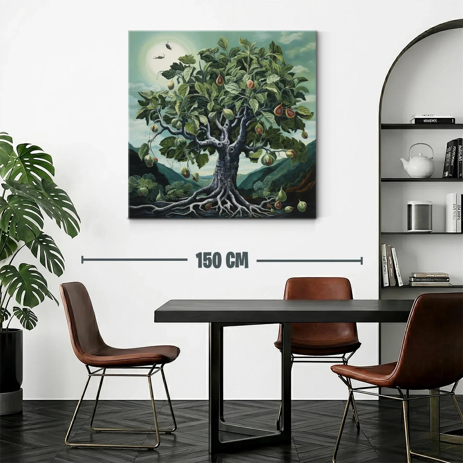 Árbol de higos en paisaje natural con cielo azul verdoso — miniatura 2