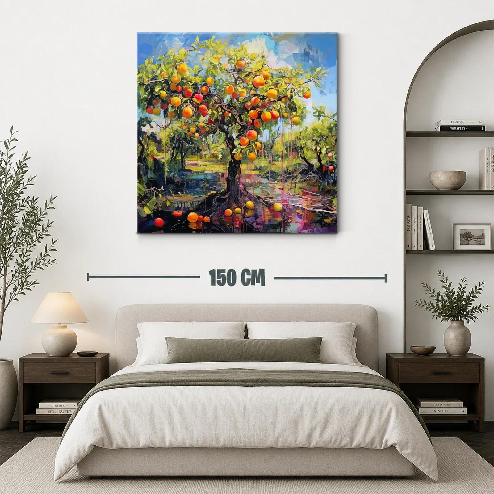 Árbol de frutas vibrante en un paisaje lleno de luz — miniatura 3