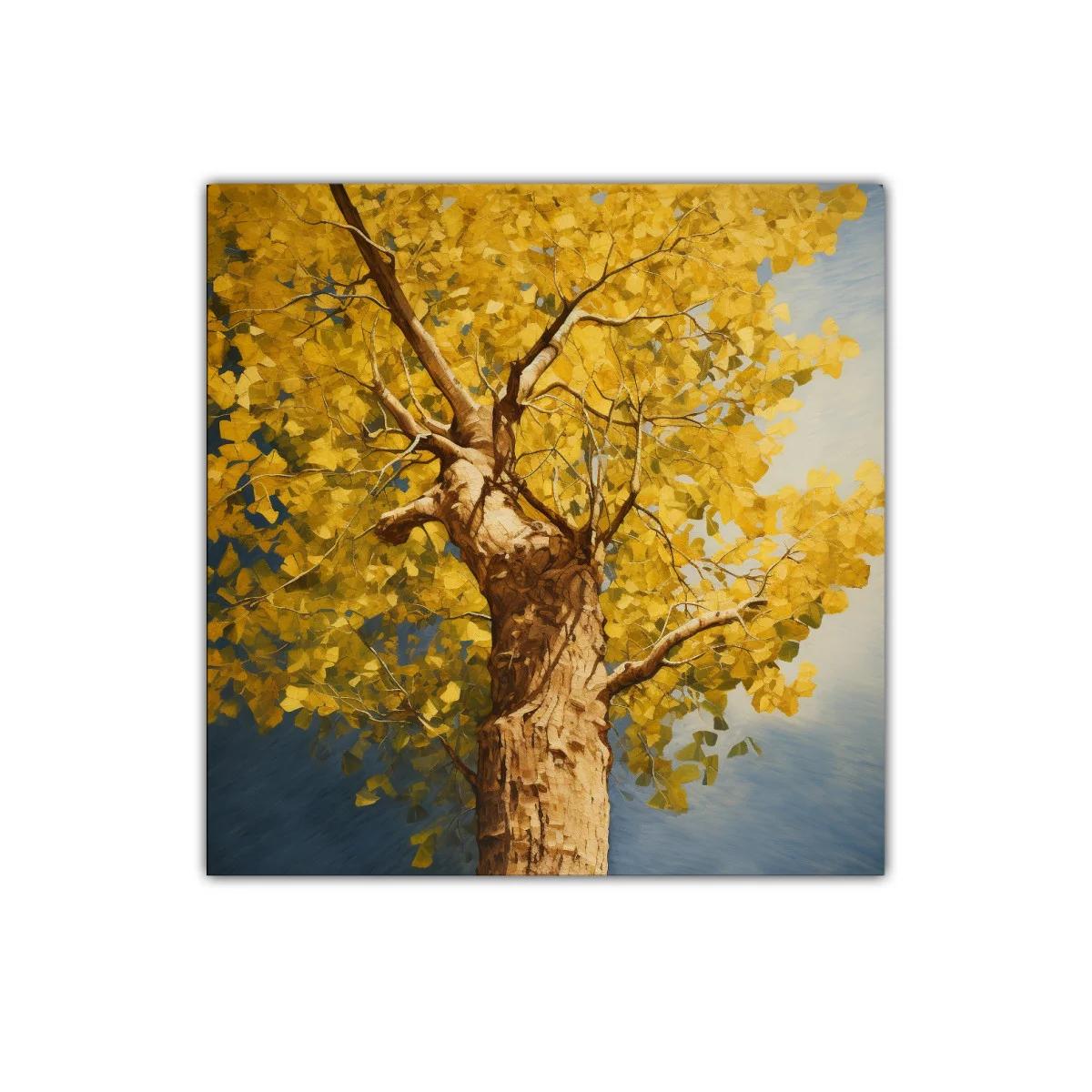 Árbol dorado bajo un cielo sereno — imagen principal
