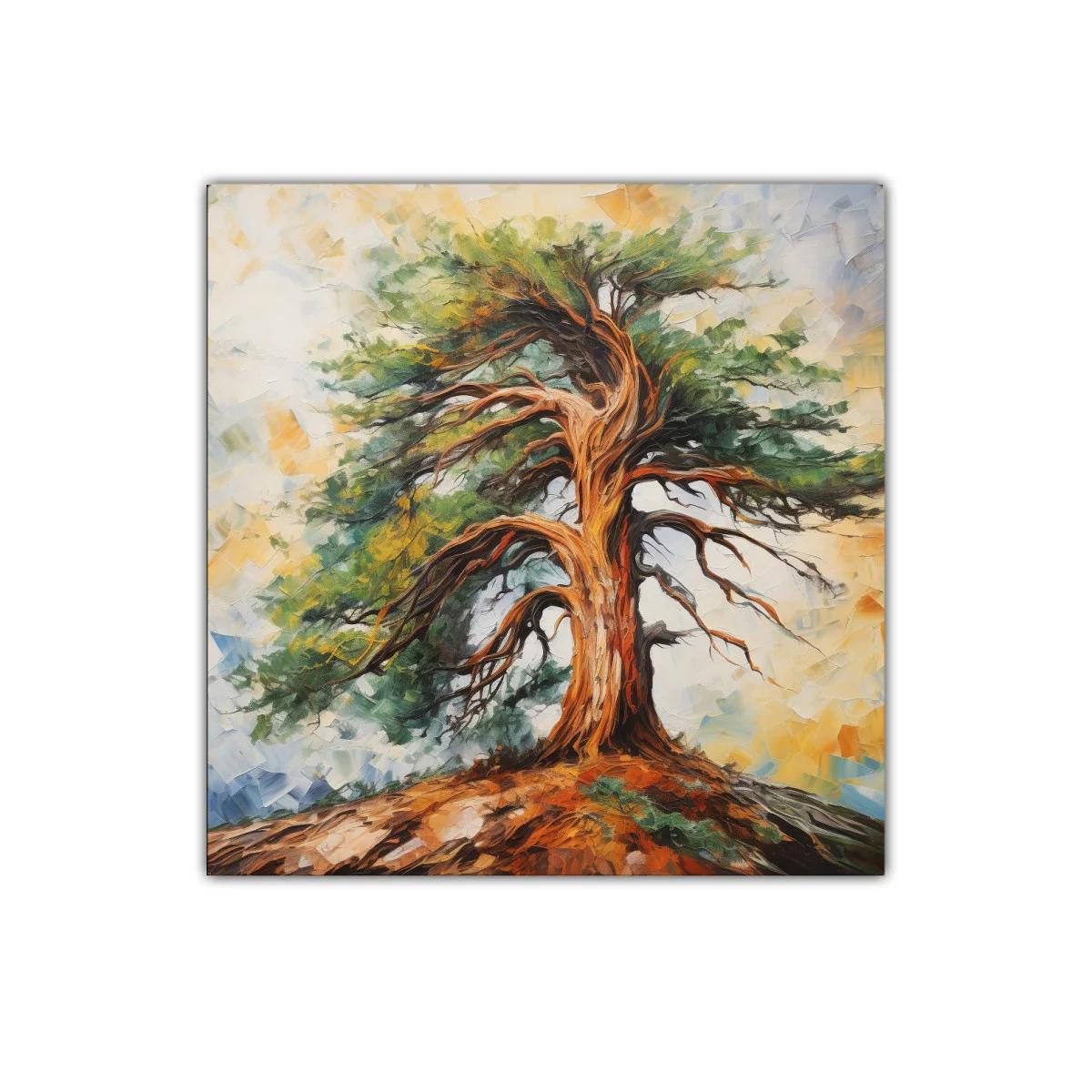 Árbol solitario en paisaje vibrante y natural — imagen principal