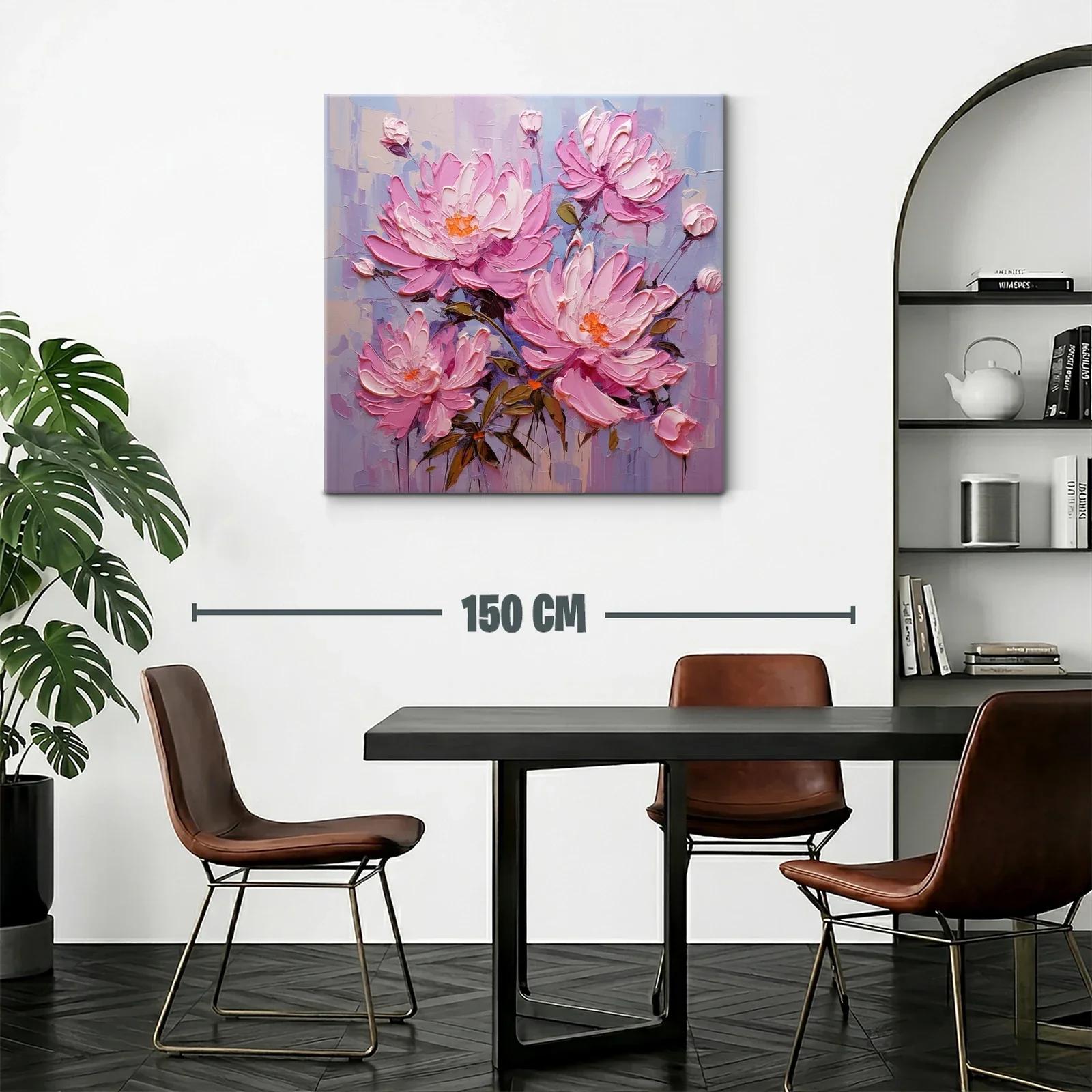 Flores rosas en composicón delicada y vibrante — miniatura 2