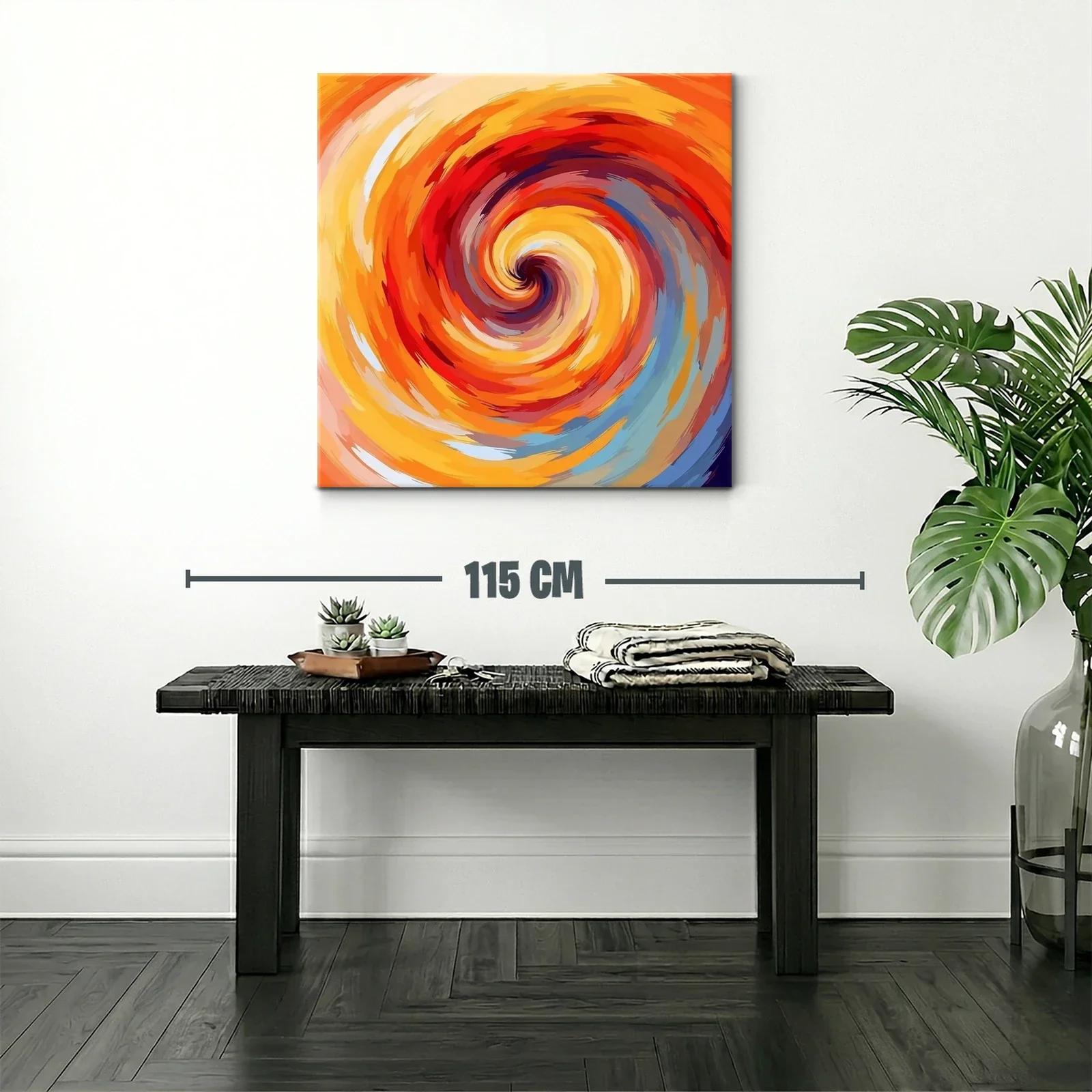 Espiral vibrante con tonos cálidos y energéticos — miniatura 2