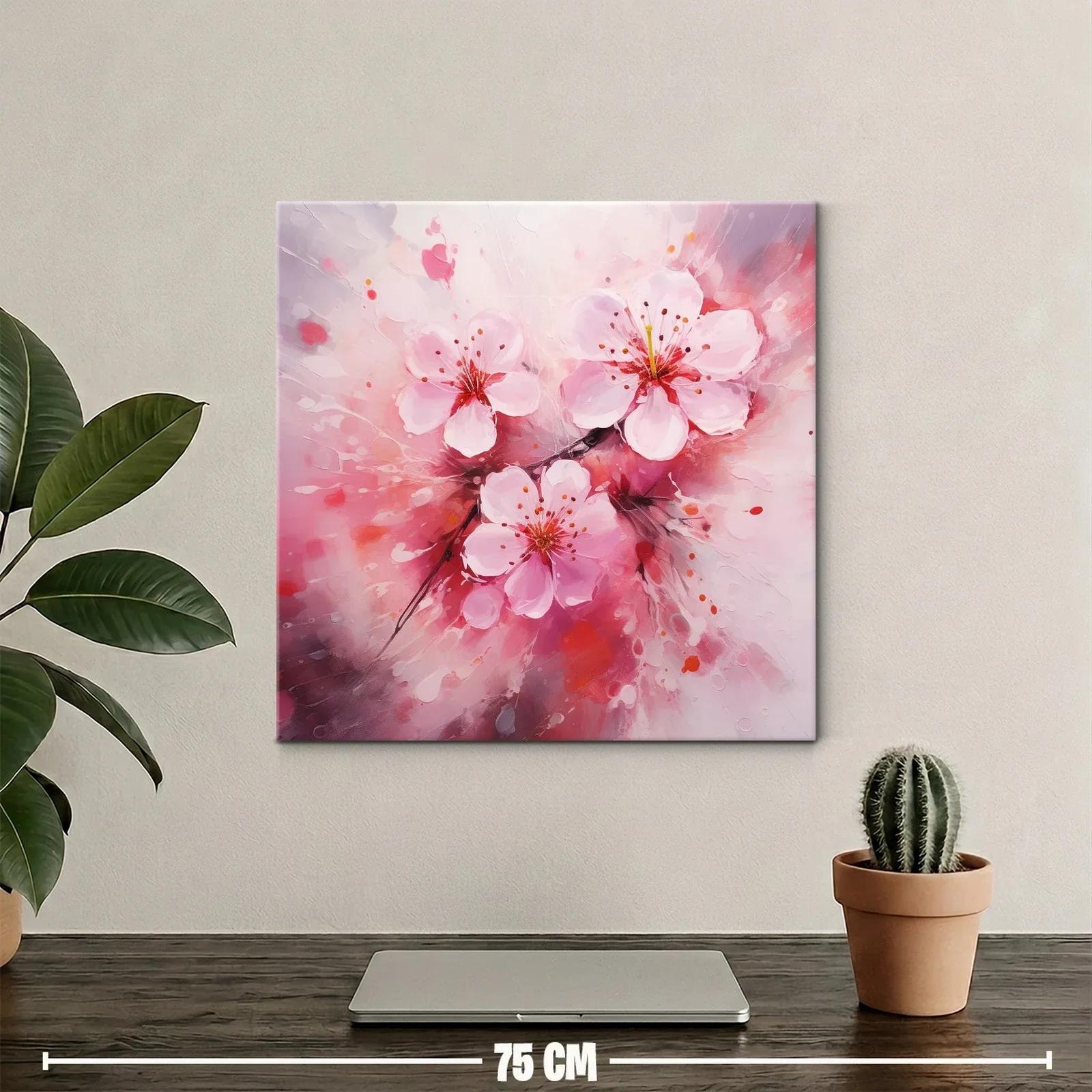 Flores delicadas en tonos rosas y rojos vibrantes — miniatura 2