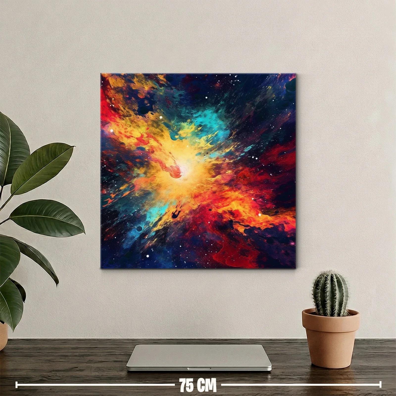 Estallido Cósmico con Vibrantes Tonos Rojos y Azules — miniatura 2