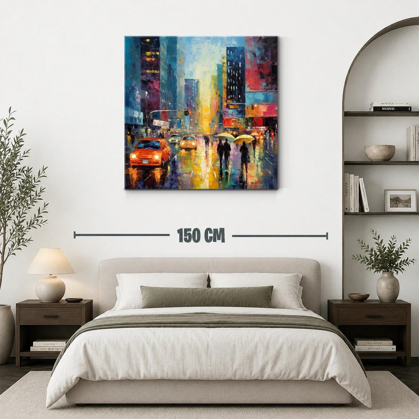 Atardecer urbano con luces y reflejos vibrantes — miniatura 3