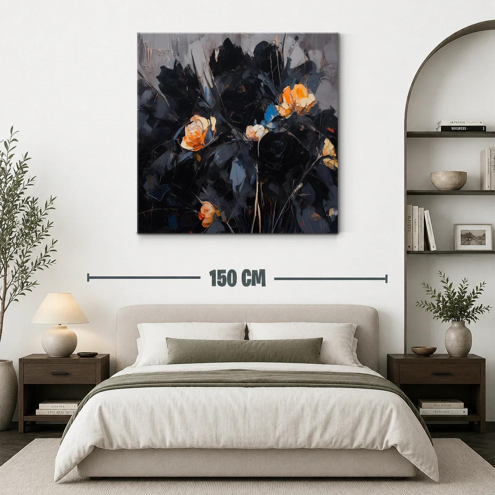 Elegancia floral en tonos oscuros con toques cálidos — miniatura 3