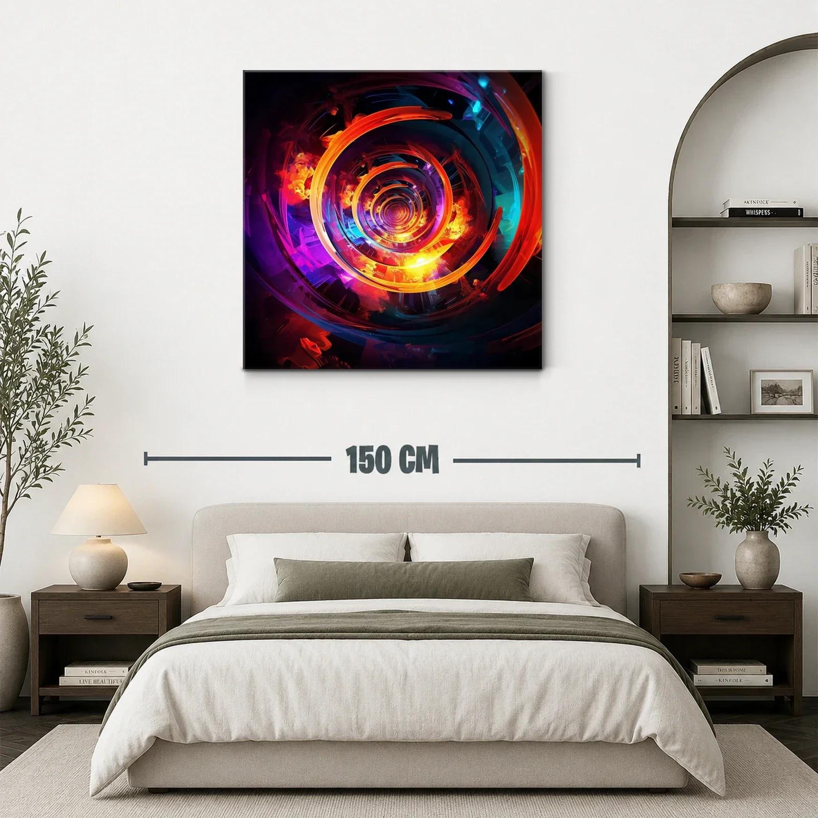 Espiral vibrante con contrastes intensos y reflejos luminosos — miniatura 3