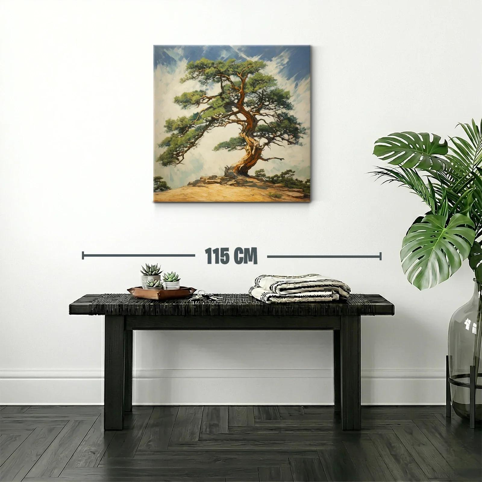 Árbol centenario en paisaje sereno y natural — miniatura 2