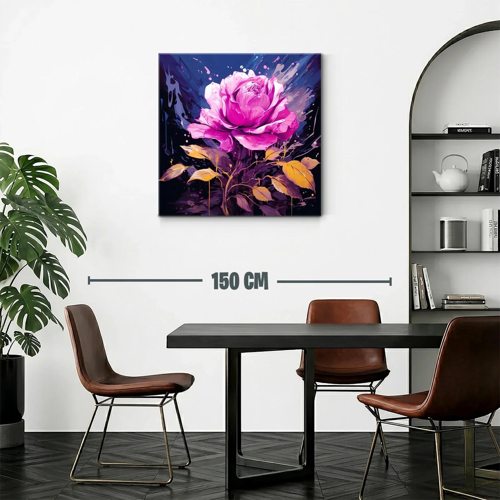 Flor vibrante en tonos rosas y amarillos sobre fondo oscuro — miniatura 2