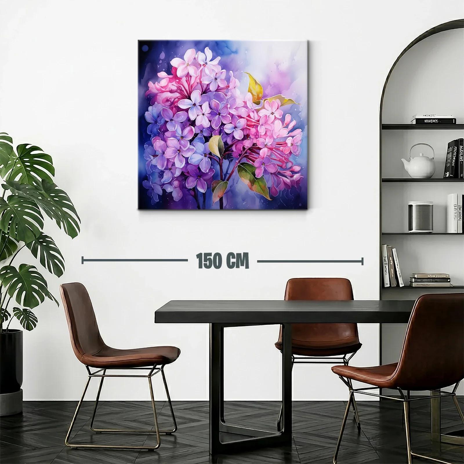 Delicado ramo de lilas en tonos violetas y rosas — miniatura 2