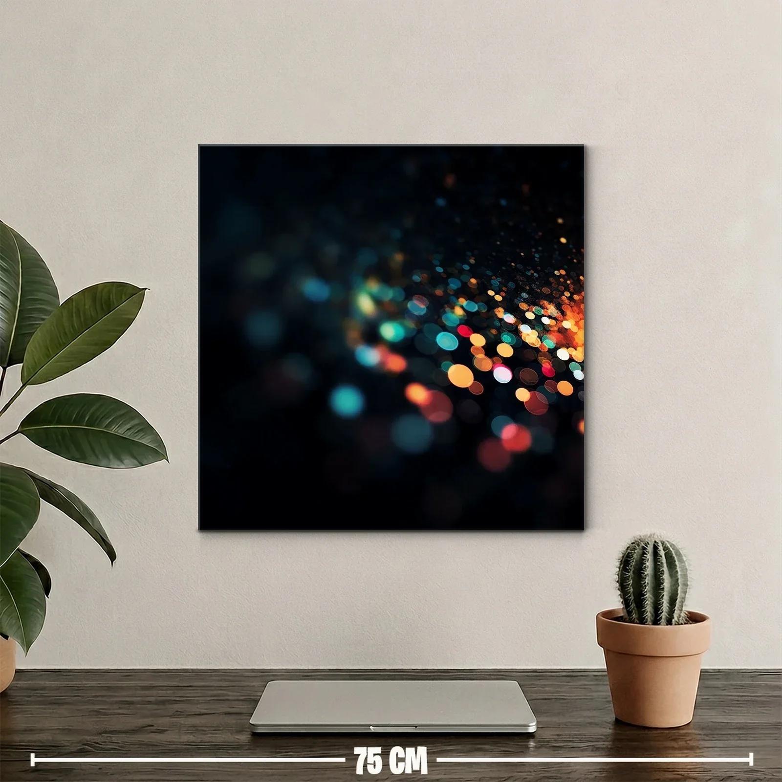 Cuadro abstracto con luces difusas en tonos brillantes — miniatura 2