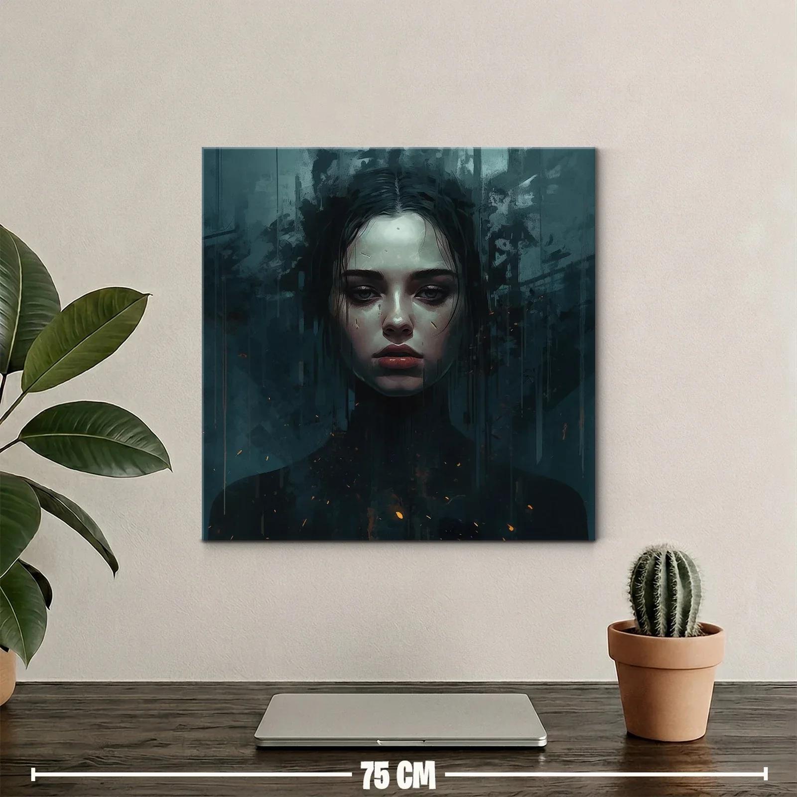Retrato oscuro y enigmático con expresión intensa — miniatura 2