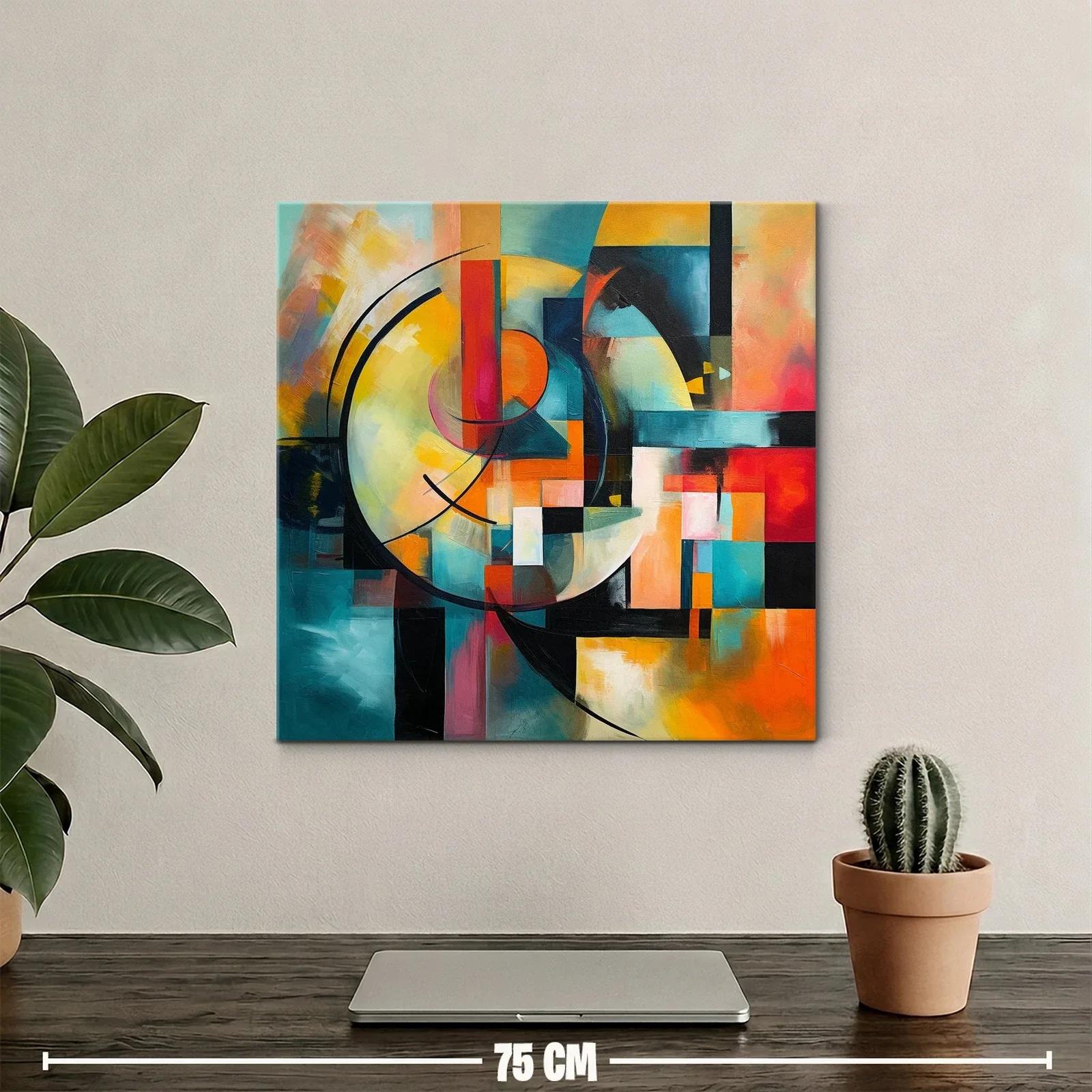 Composición abstracta vibrante con formas geométricas armoniosas — miniatura 2