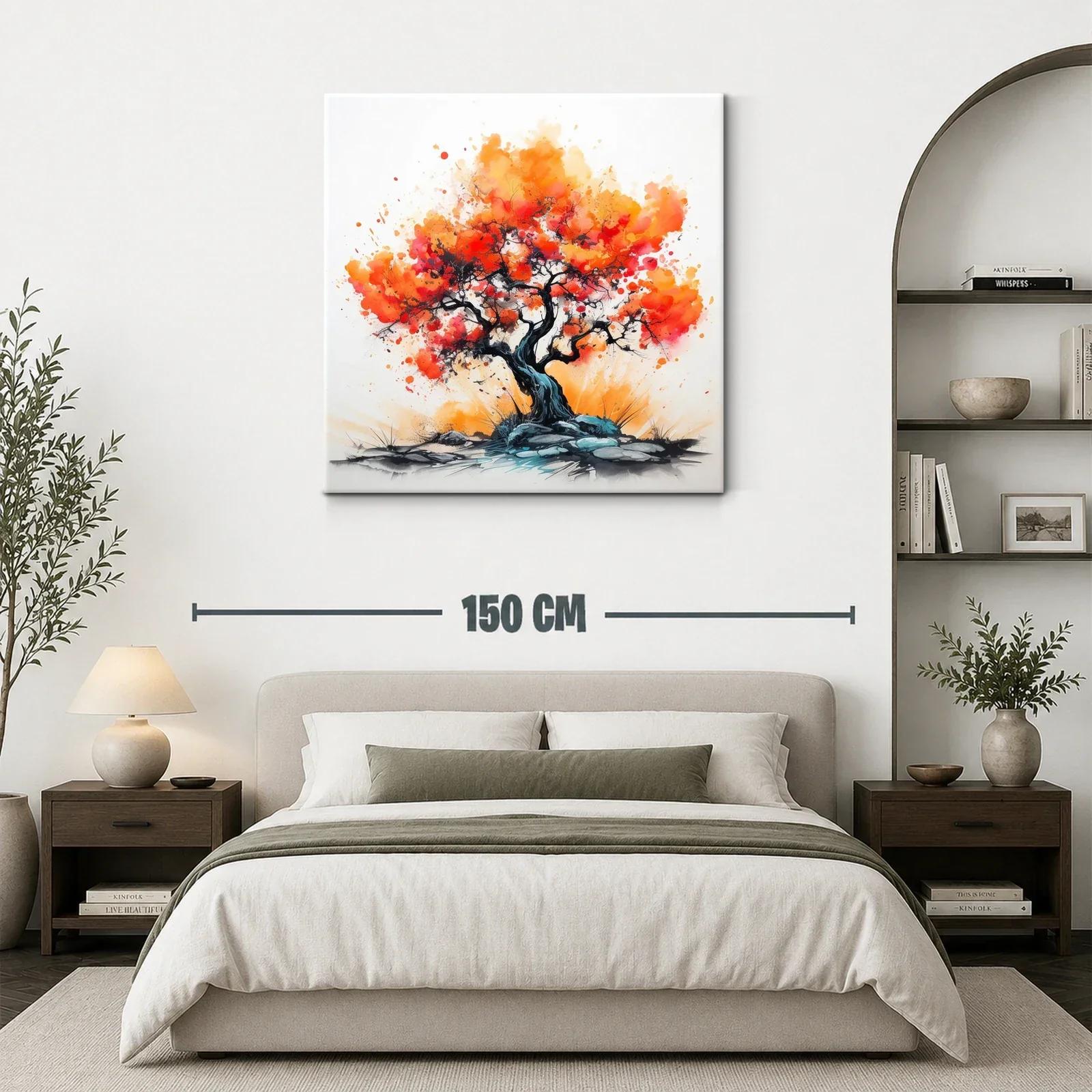 Árbol vibrante con tonos cálidos y energía dinámica — miniatura 3