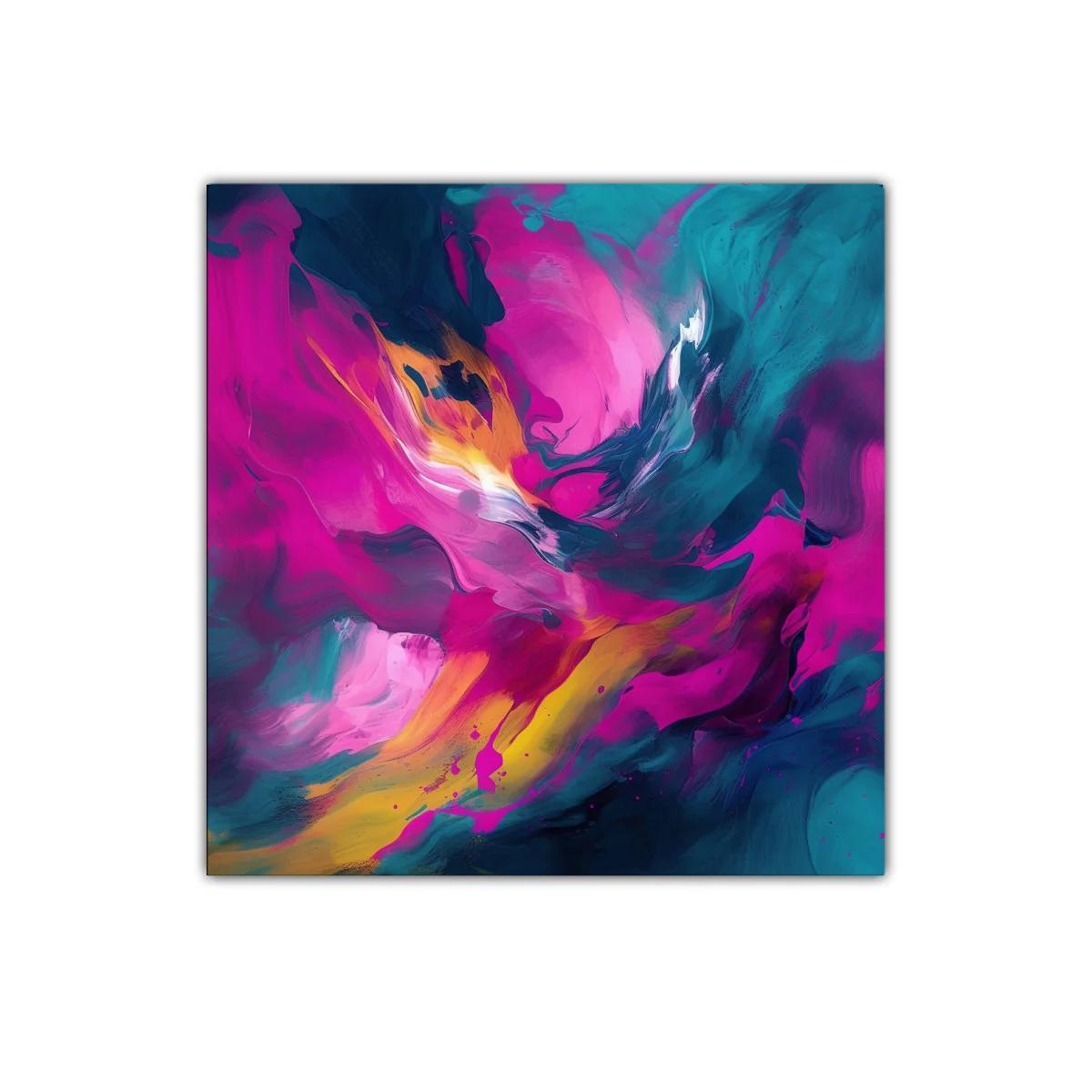 Explosión de color vibrante con tonos fucsia y azul intenso — imagen principal