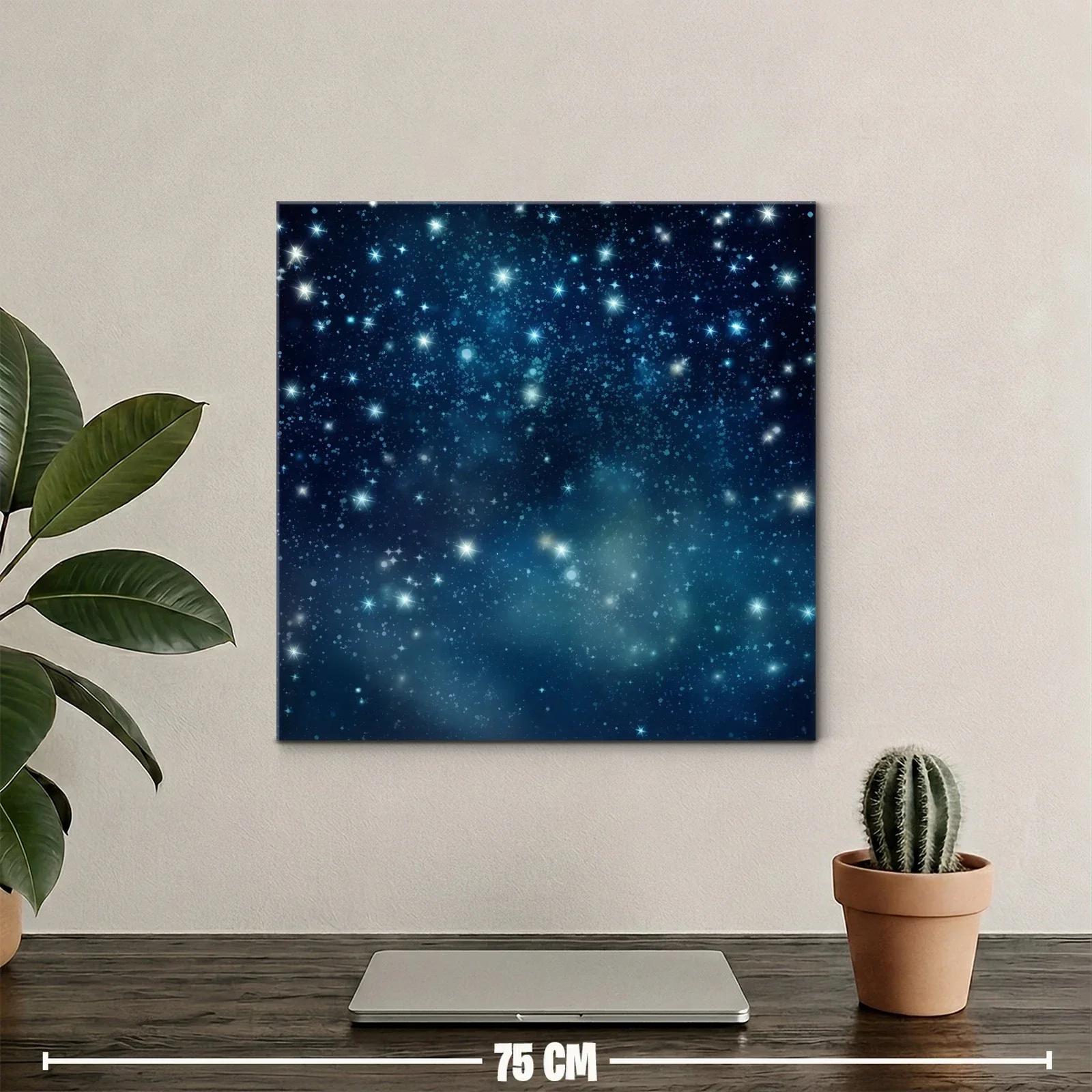 Brillo Estelar en Fondo Nocturno Azul Profundo — miniatura 2