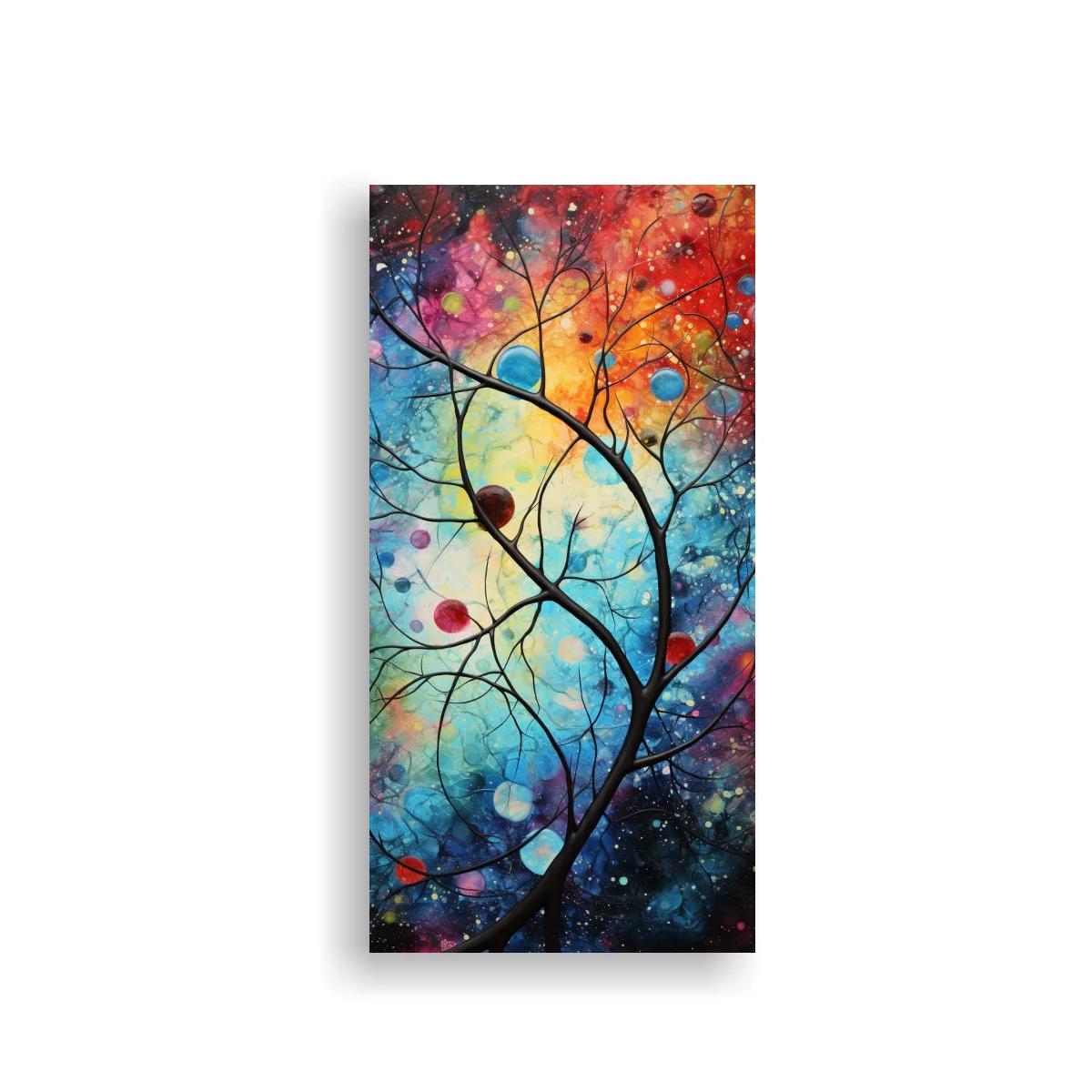 Cuadro ramas de árbol con círculos flotantes — imagen principal