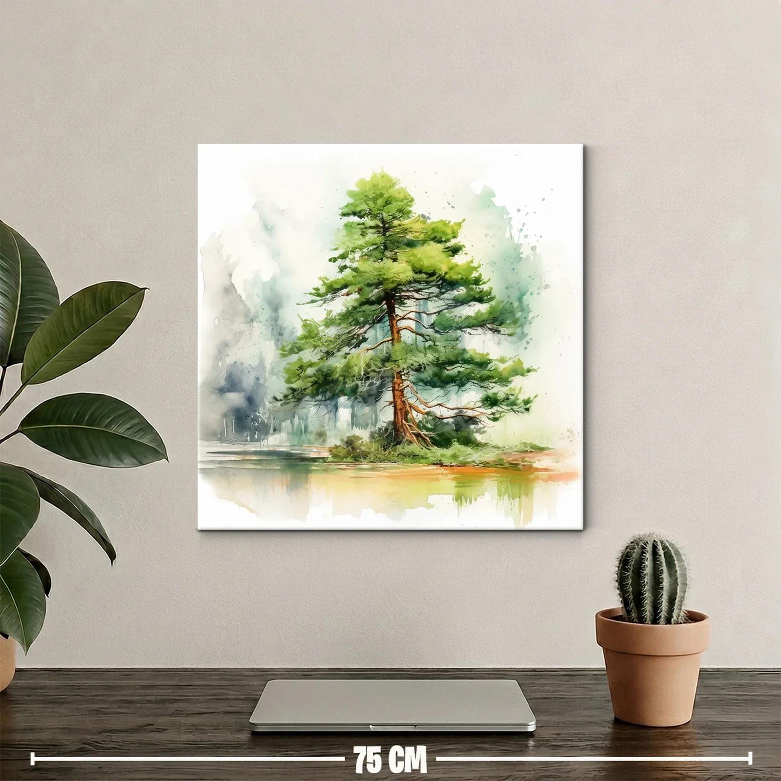 Elegante árbol solitario en paisaje sereno y natural — miniatura 2