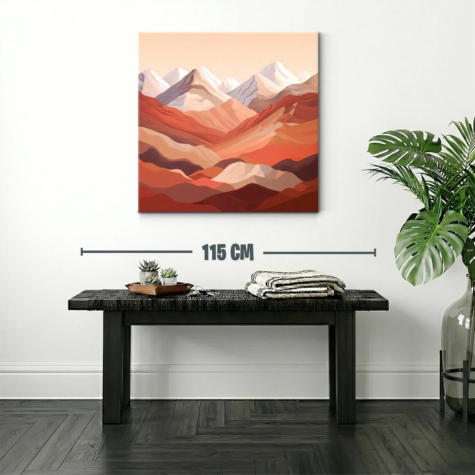 Paisaje Montañoso en Tonos Cálidos y Terrosos — miniatura 2