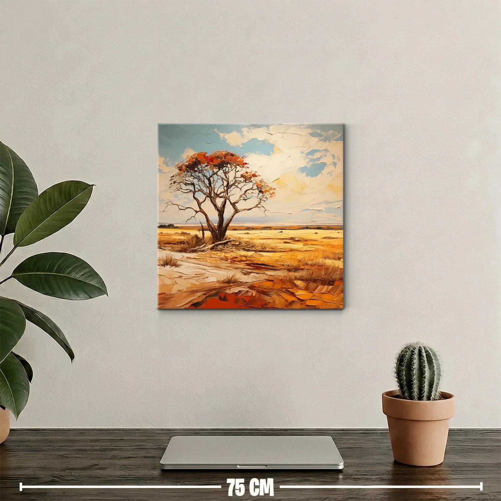 Paisaje sereno con árbol solitario y cielo abierto — miniatura 2