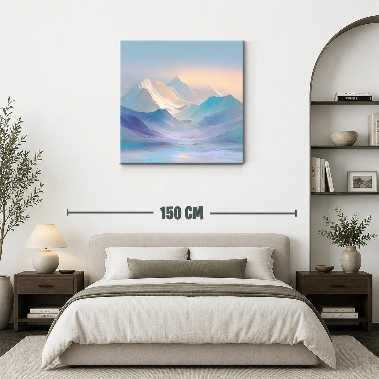 Paisaje Montañoso en Luz Suave y Tonos Pastel — miniatura 3