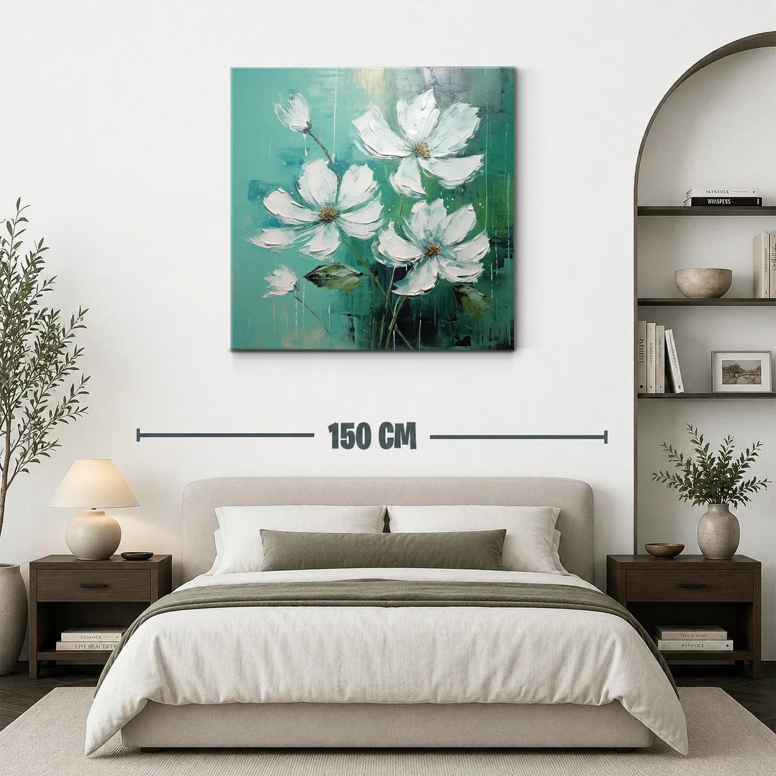 Floral delicadeza en tonos verdes y blancos — miniatura 3