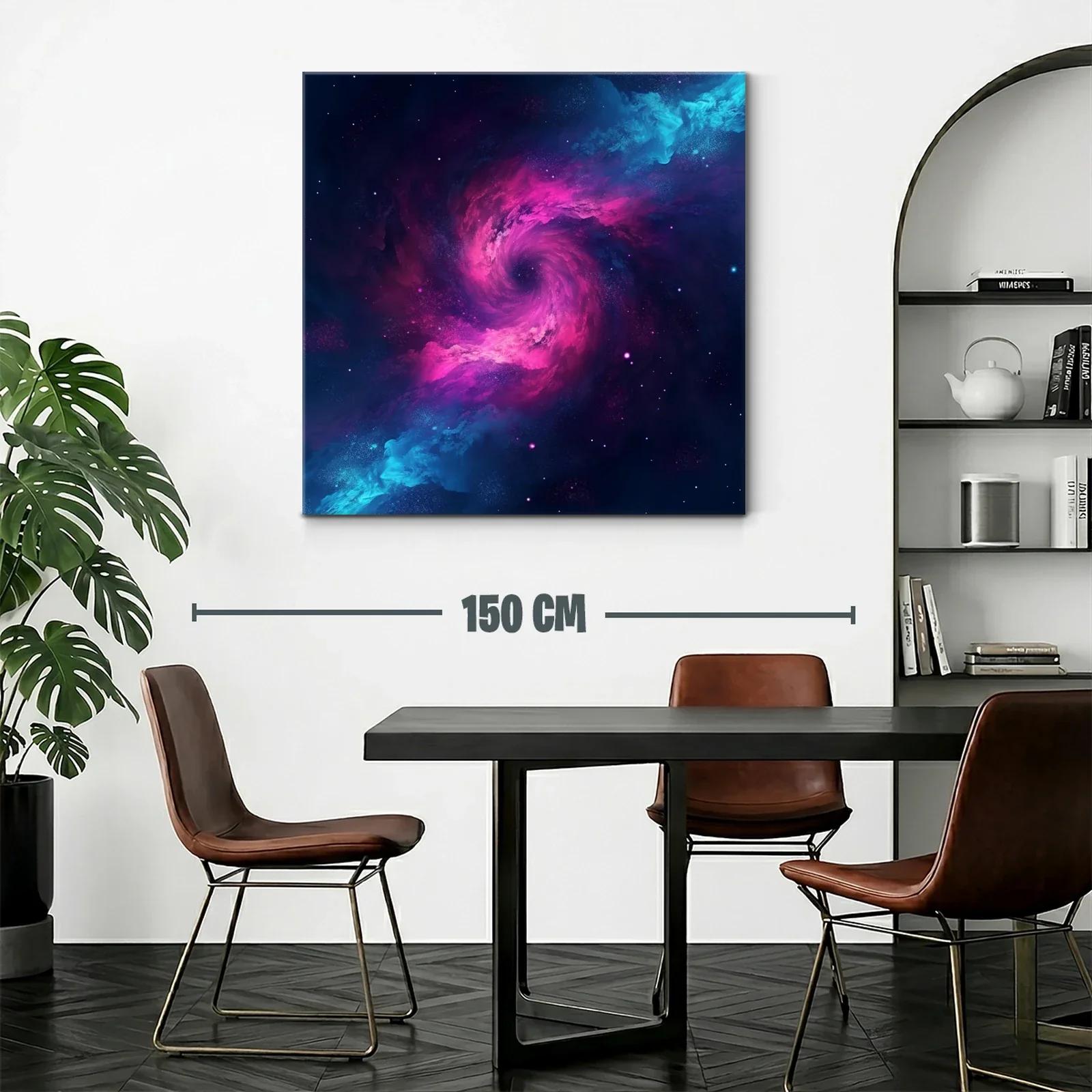 Explosión Cósmica en Tonos Vivos de Azul y Rosa — miniatura 2