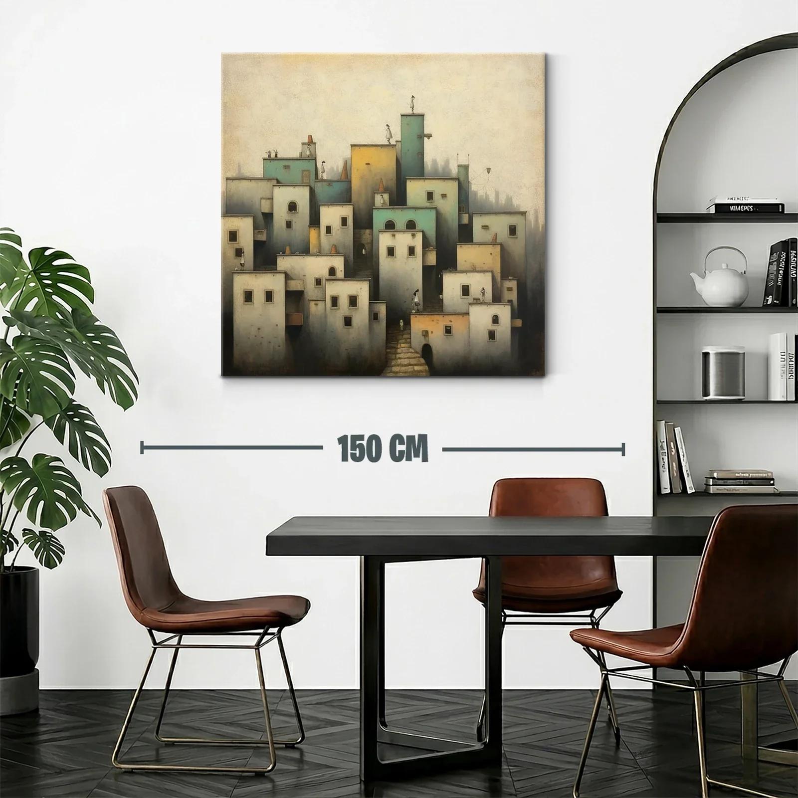 Ciudad Onírica con Figuras Silenciosas y Arquitectura Suave — miniatura 2