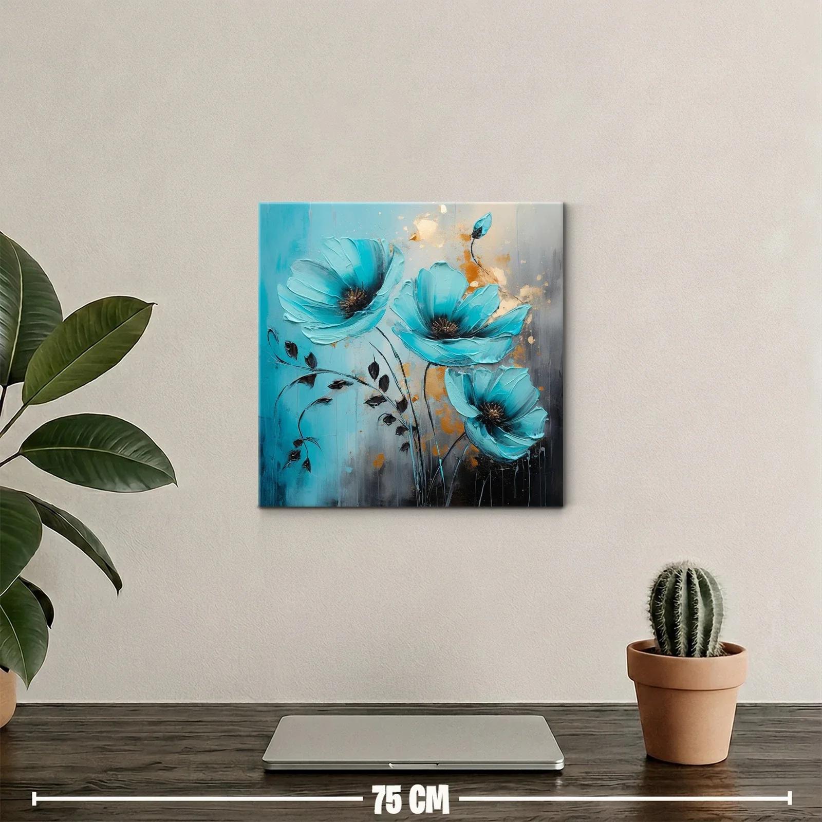 Flores turquesa vibrantes para un espacio único — miniatura 2