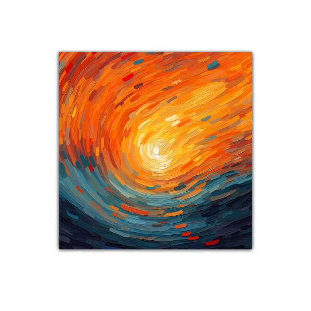 Explosión de color en espiral vibrante y dinámica