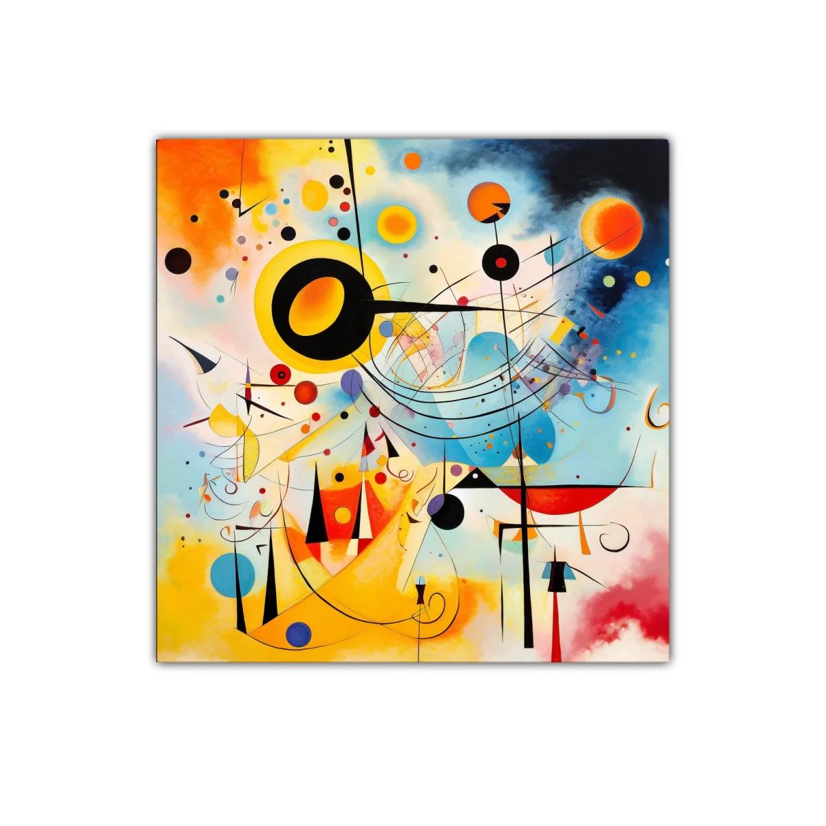 Composición abstracta con colores vibrantes y formas dinámicas — imagen principal