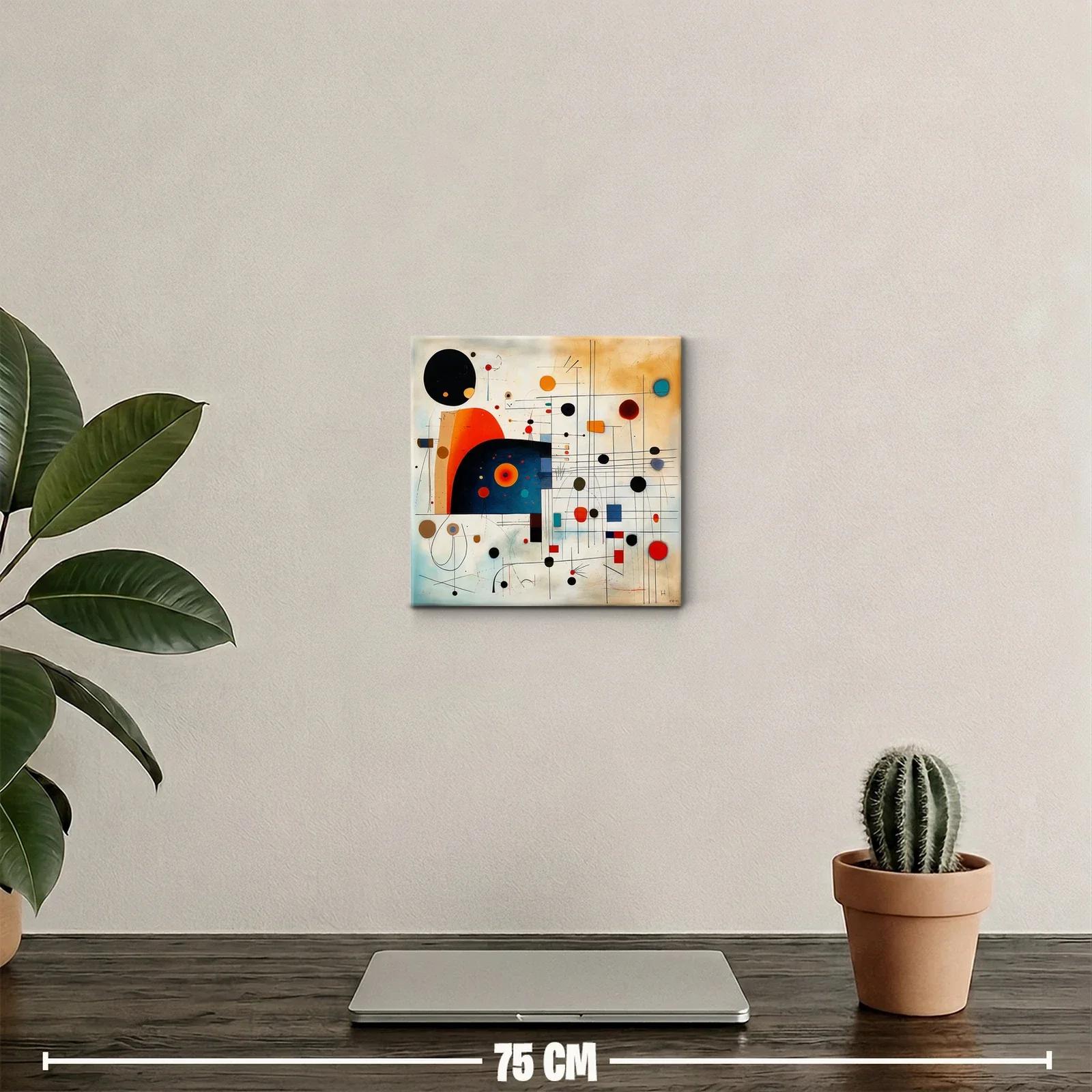 Composición abstracta con formas geométricas y colores brillantes — miniatura 2