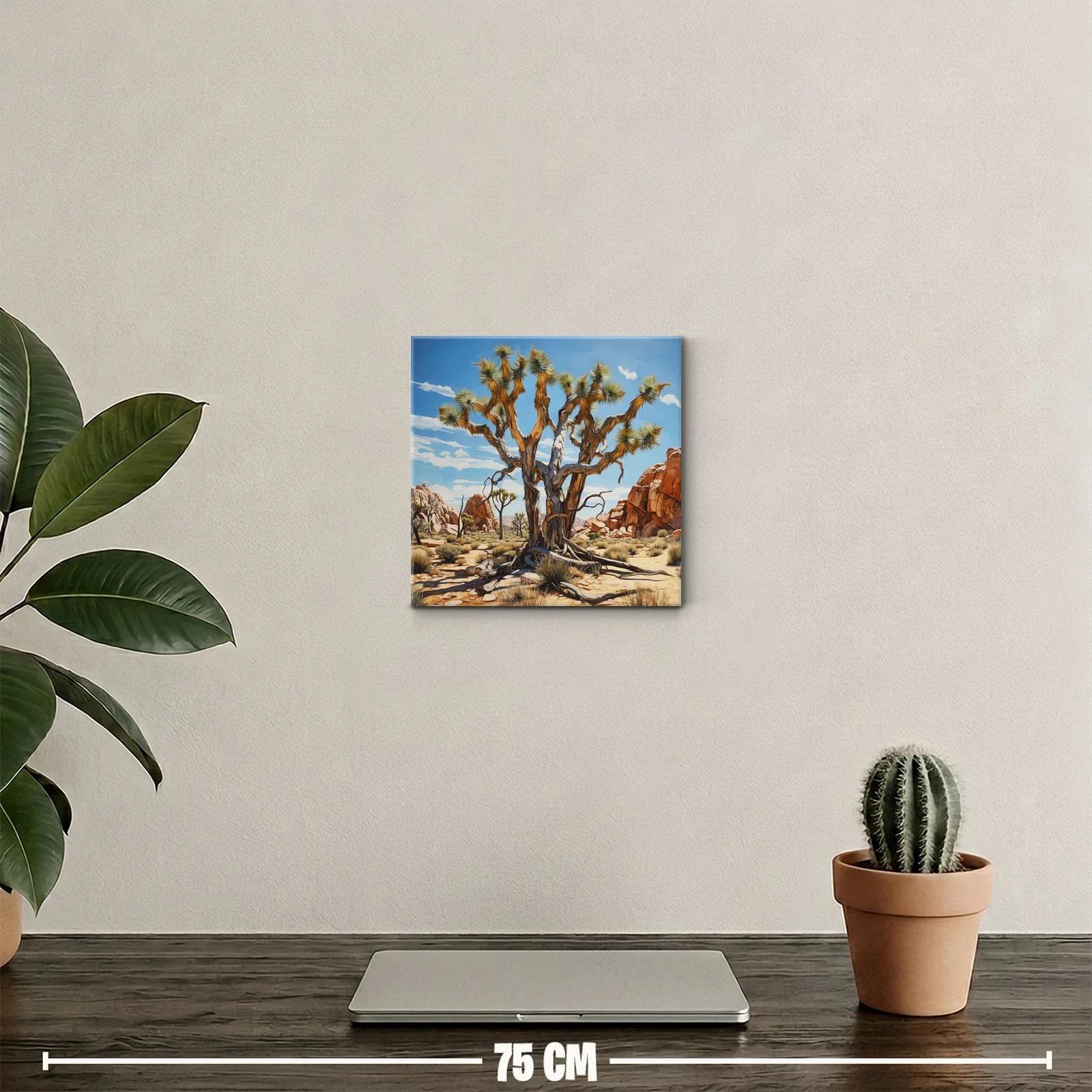Árbol desértico en paisaje rocoso bajo cielo azul — miniatura 2