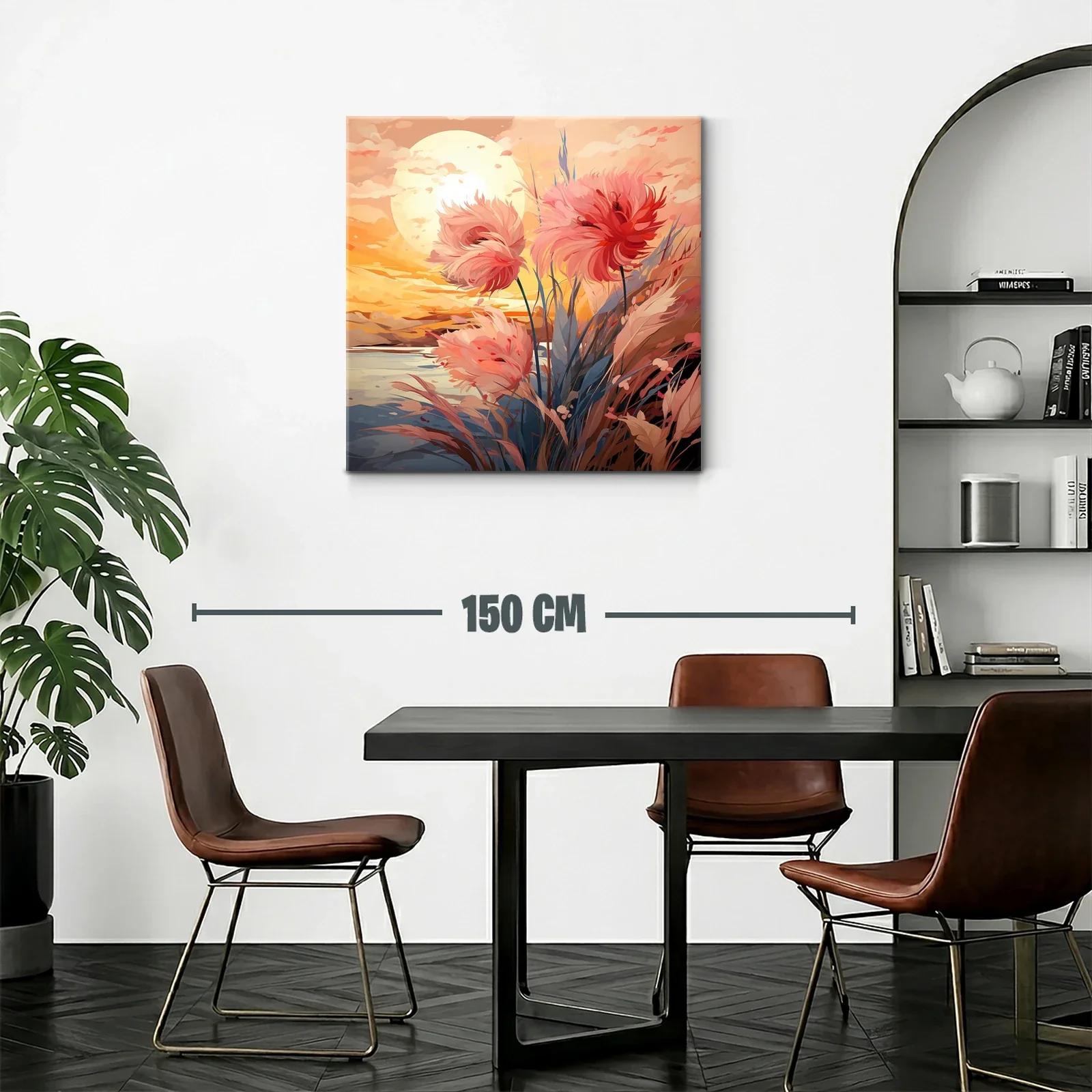 Flores en atardecer con tonos cálidos y suaves — miniatura 2