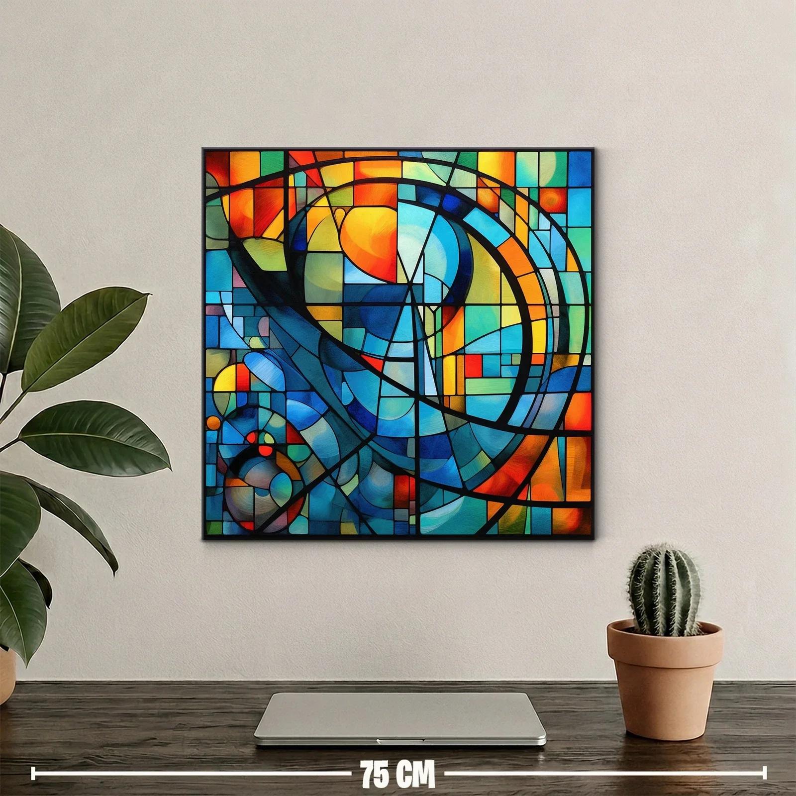 Composición abstracta con vibrantes tonos luminosos — miniatura 2