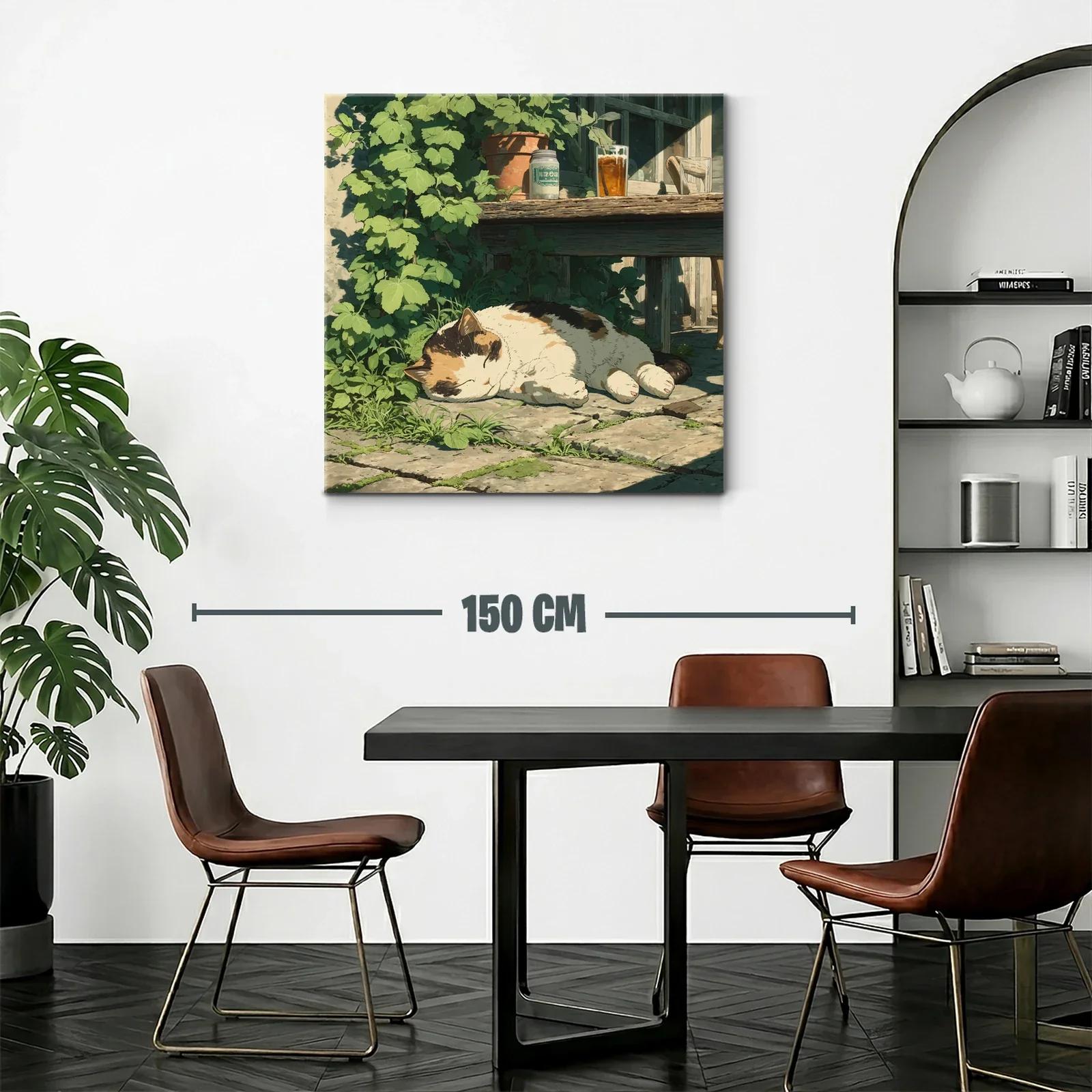 Tranquilidad felina bajo la cálida luz del sol — miniatura 2