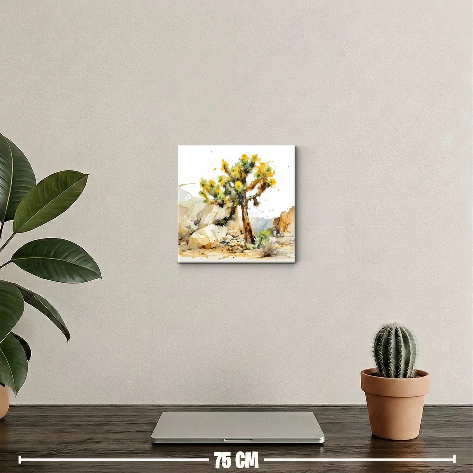 Árbol desértico con vibrante luz y tonos cálidos — miniatura 2