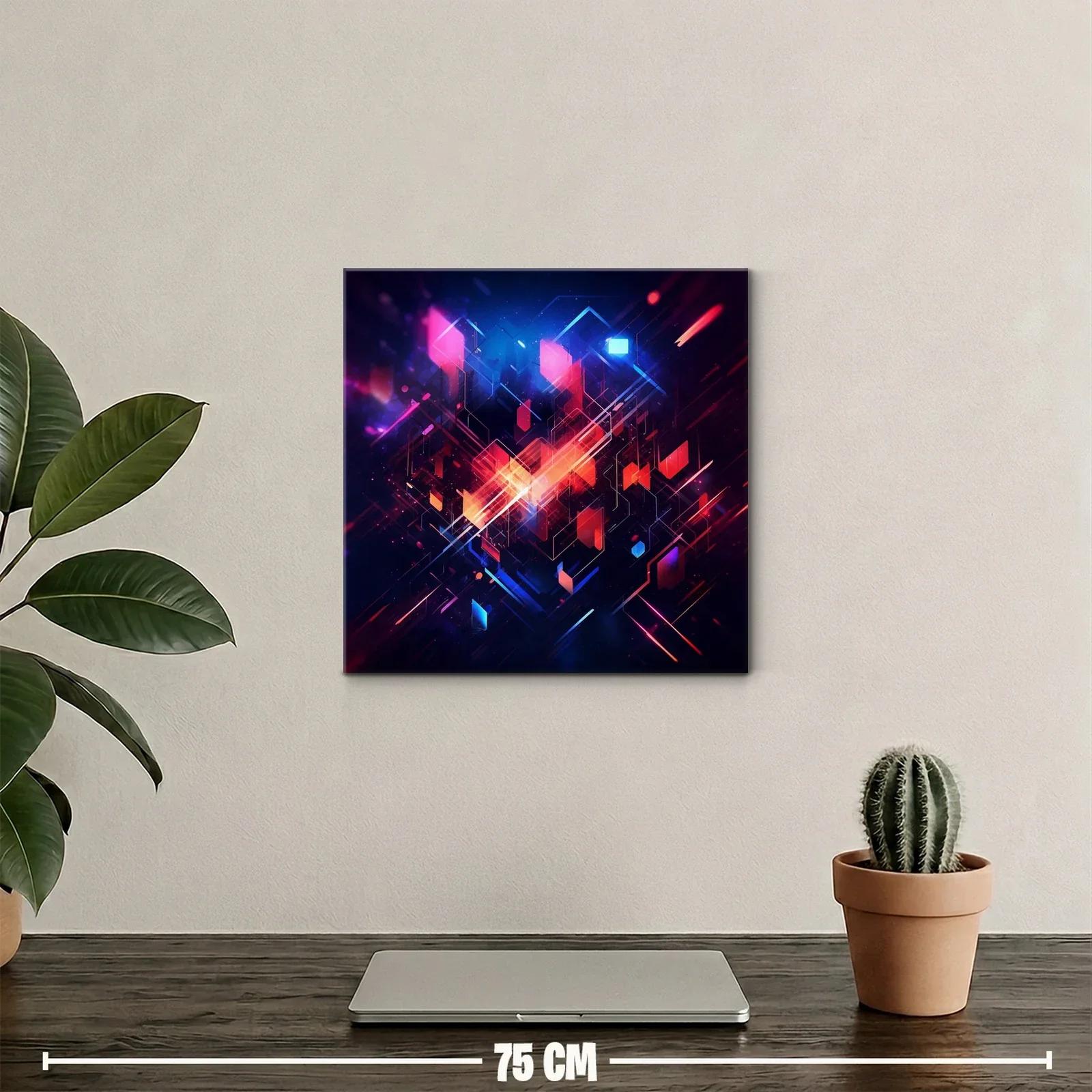 Composición geométrica vibrante con luces y contrastes intensos — miniatura 2