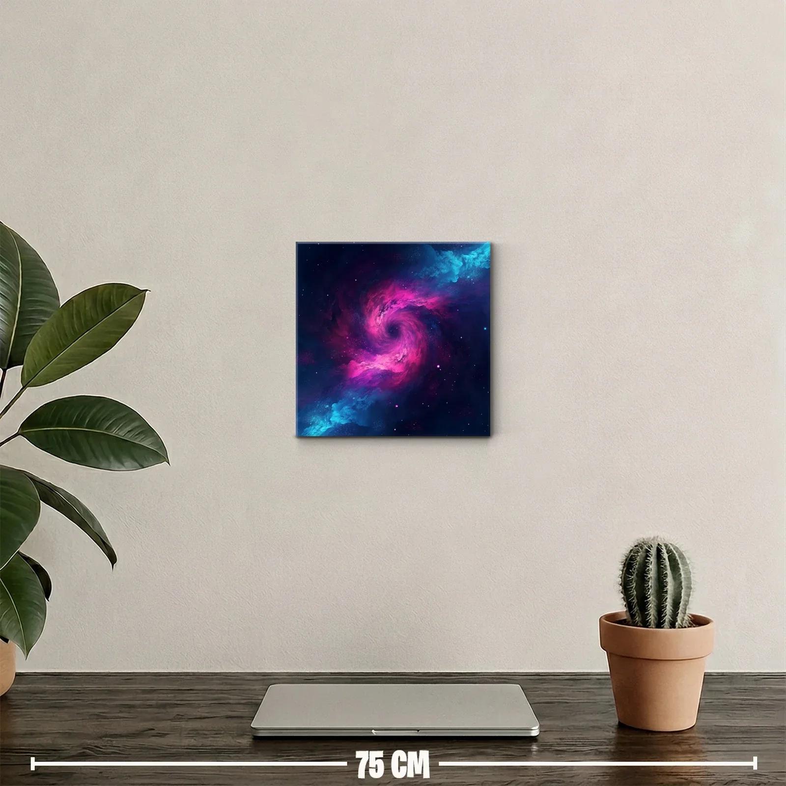 Explosión Cósmica en Tonos Vivos de Azul y Rosa — miniatura 2