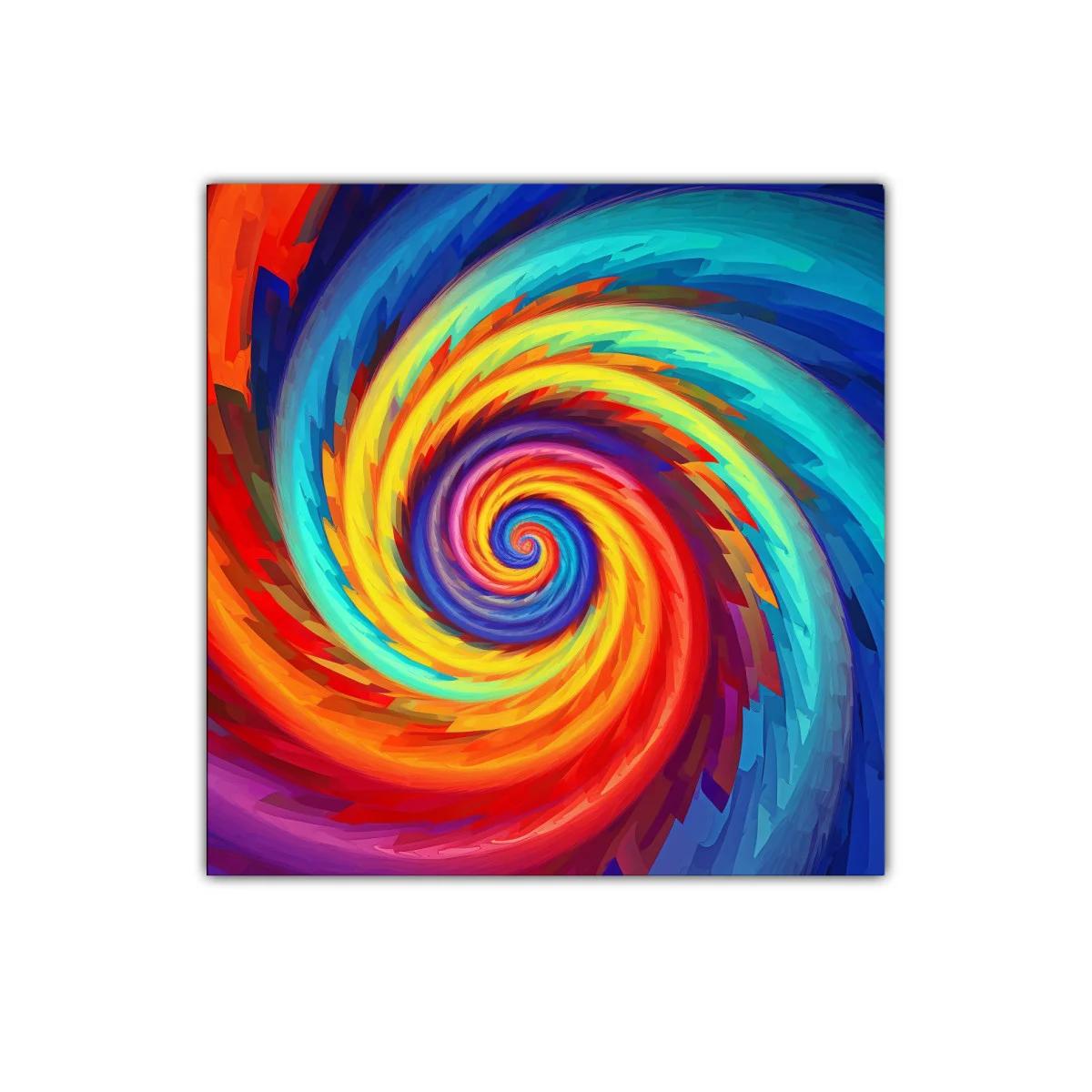 Espiral vibrante de colores impactantes y energía dinámica