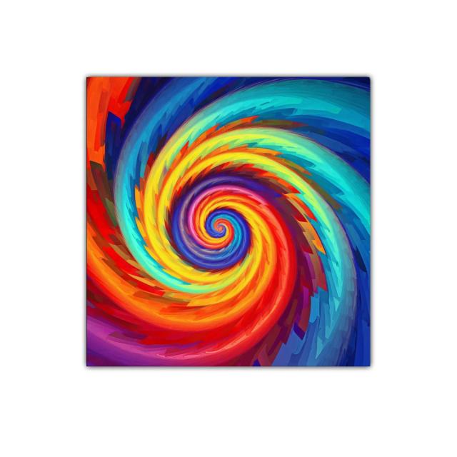Espiral vibrante de colores impactantes y energía dinámica