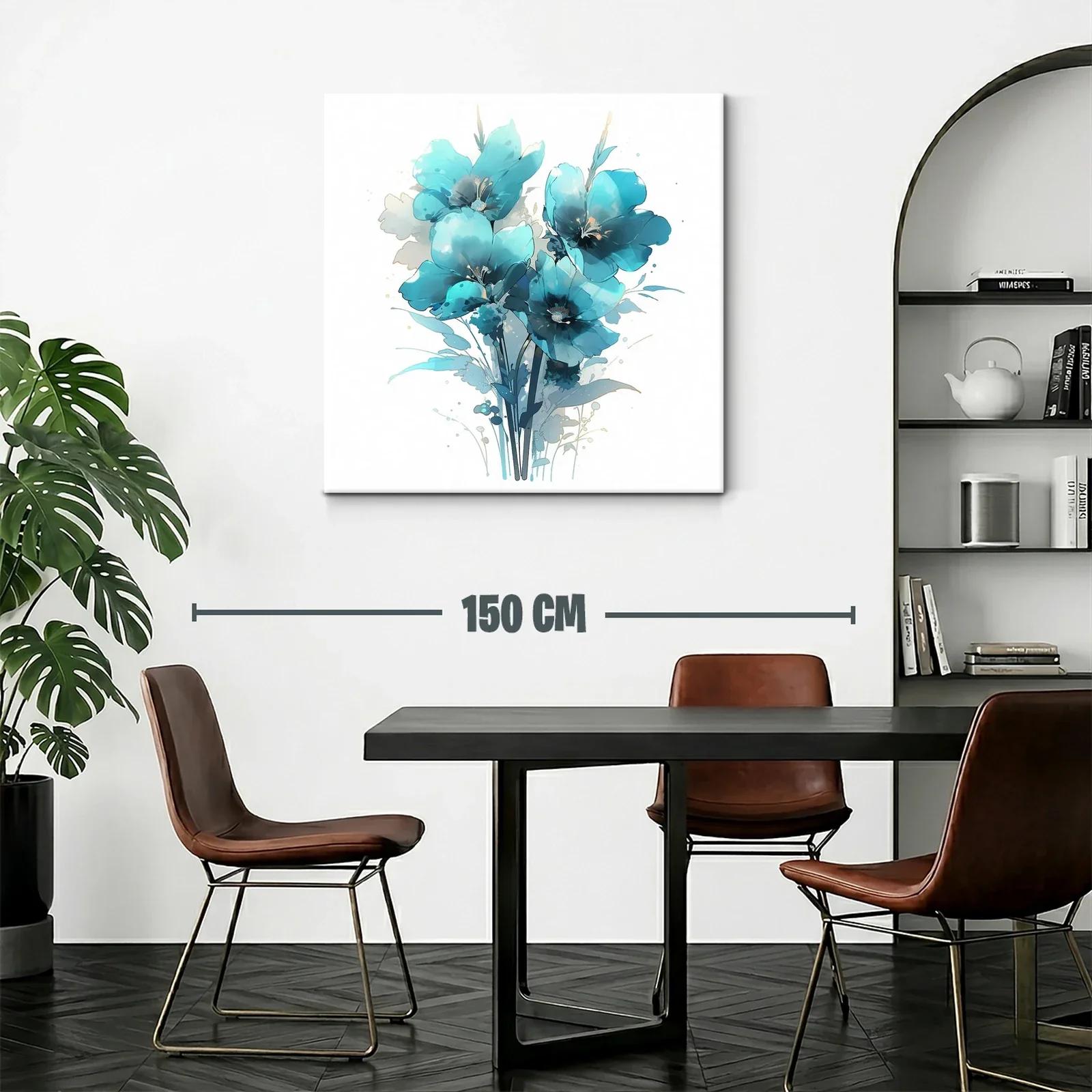 Ramo de flores azules con estilo delicado y moderno — miniatura 2