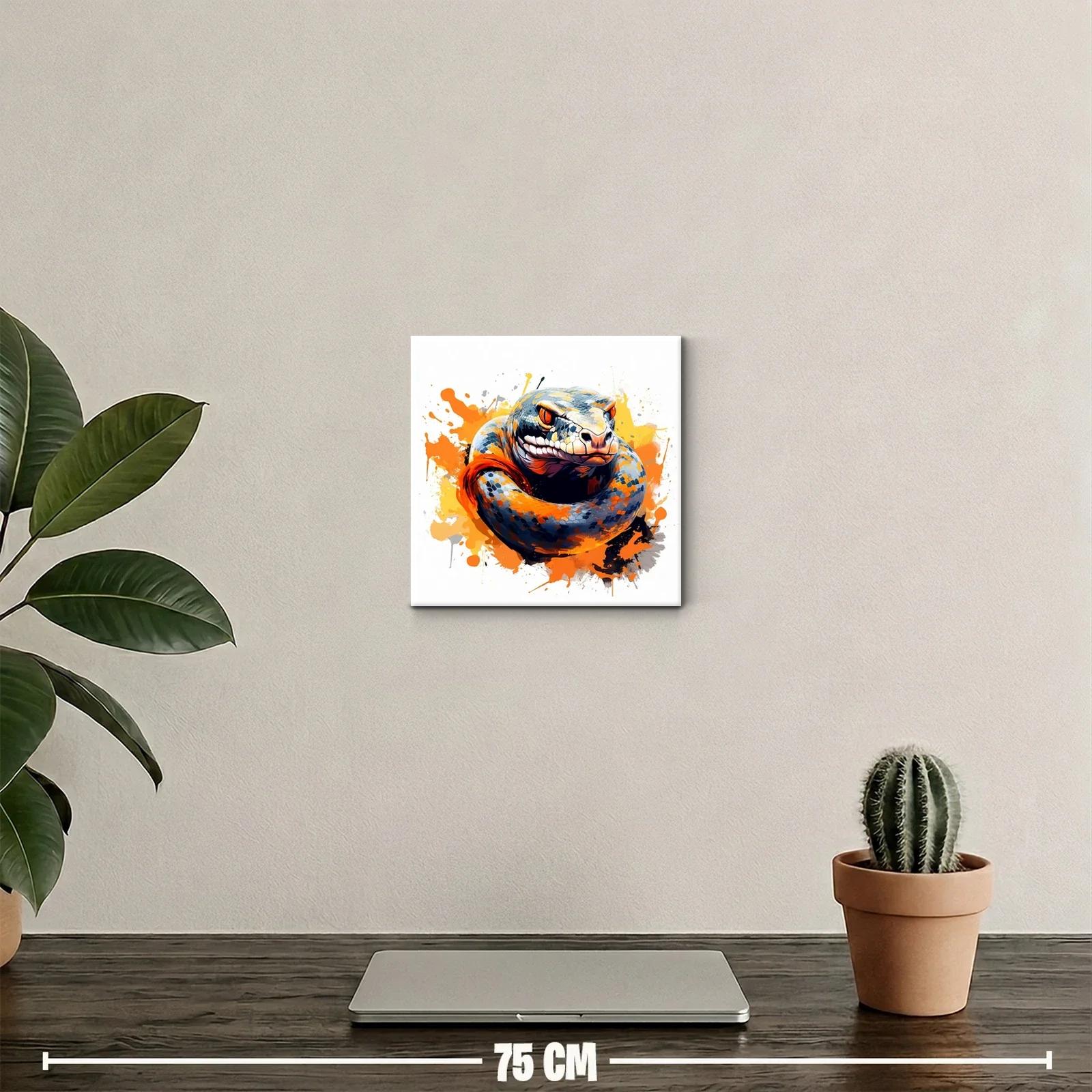 Serpiente enérgica con explosión de colores vibrantes — miniatura 2