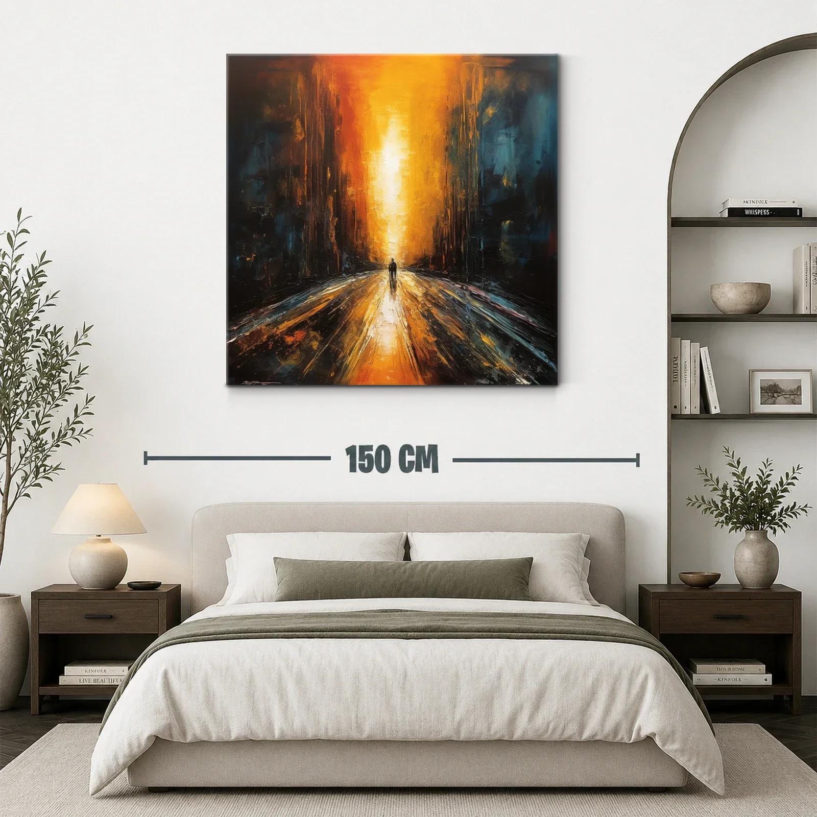 Camino de luz entre sombras intensas y cálidas — miniatura 3