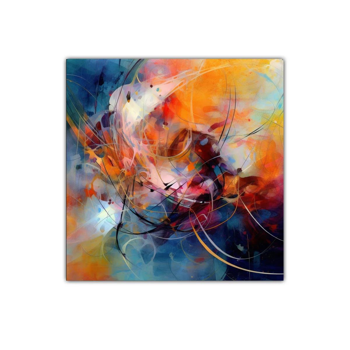 Explosión de color y movimiento en arte abstracto vibrante